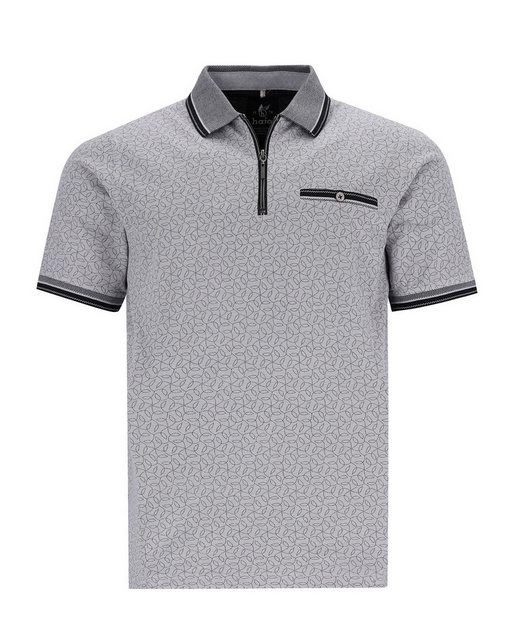 Hajo Poloshirt Piqué-Poloshirt mit Alloverdruck günstig online kaufen