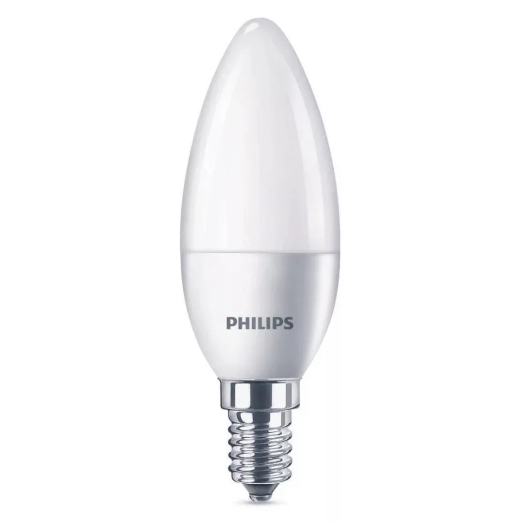 Philips LED Lampe ersetzt 40W, E14 Kerzenform B35, weiß, warmweiß, 470 Lume günstig online kaufen