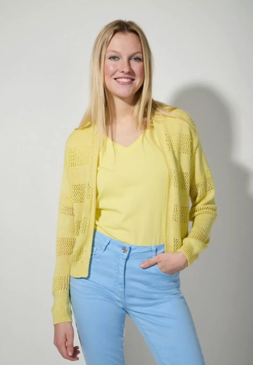 Cardigan, tender yellow, Frühjahrs-Kollektion günstig online kaufen