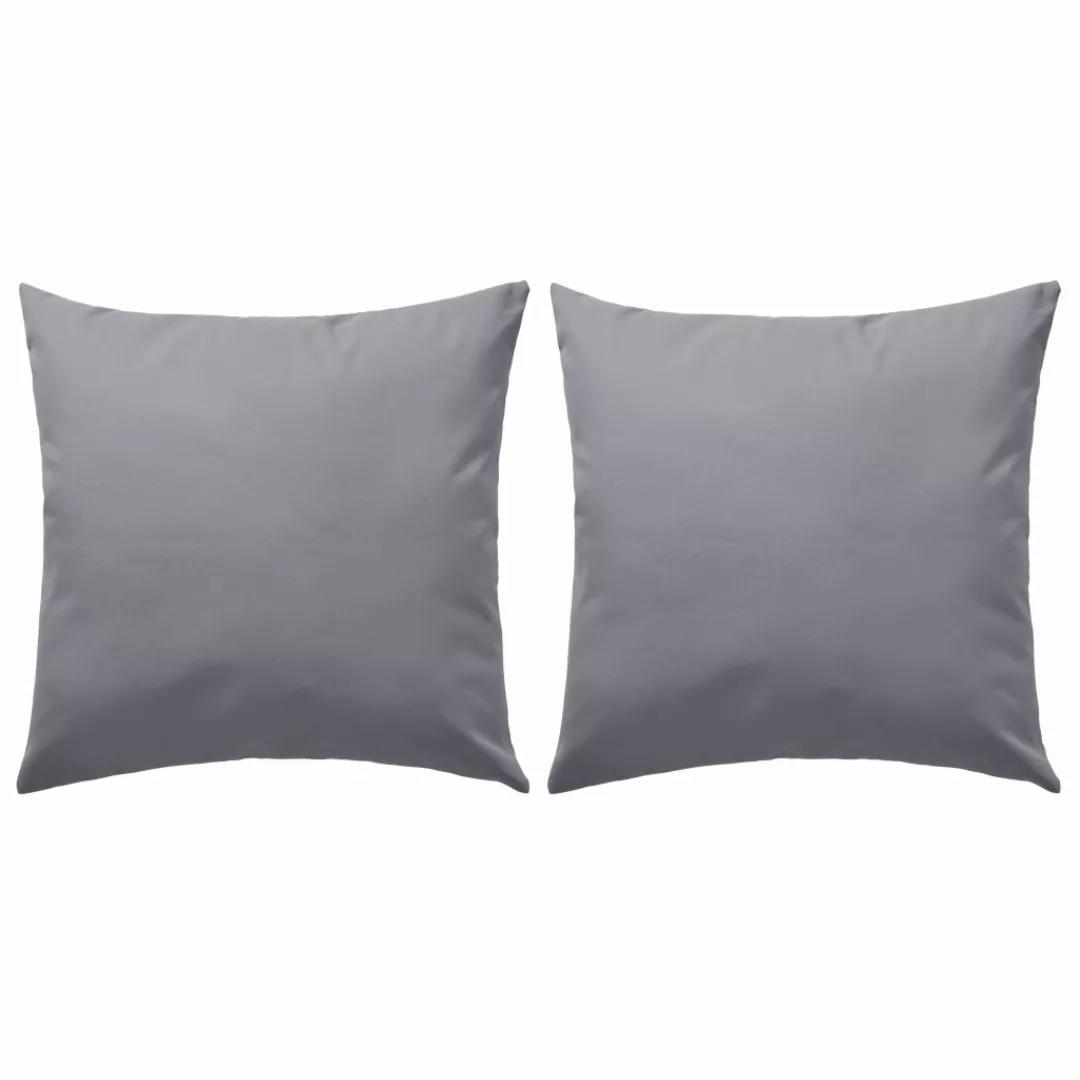 Gartenkissen 2 Stk. 45 X 45 Cm Grau günstig online kaufen