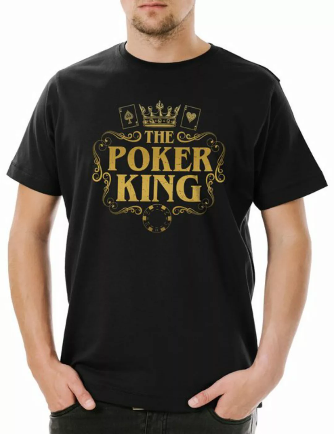 Urban Backwoods Print-Shirt The Poker King Herren T-Shirt Karten Cards Casi günstig online kaufen