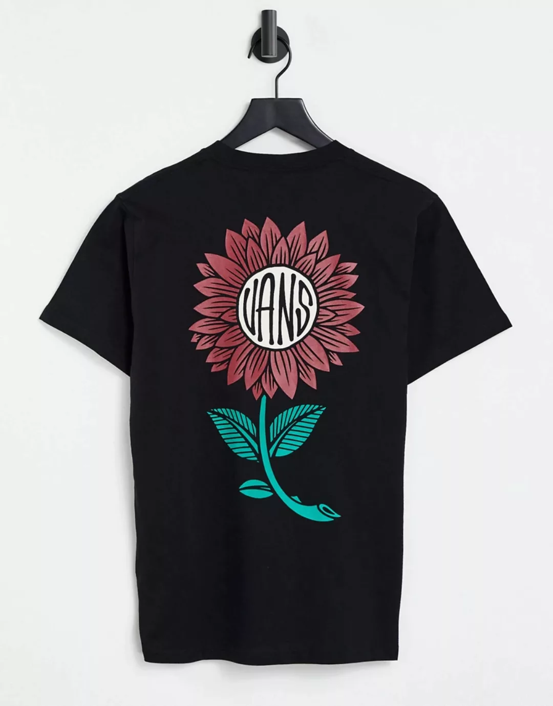 Vans – Planta – T-Shirt mit Print auf der Rückseite in Schwarz günstig online kaufen