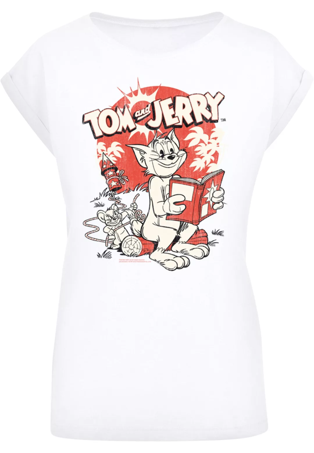 F4NT4STIC T-Shirt "Tom and Jerry TV Serie Faux Pocket Mummy Jerry" günstig online kaufen