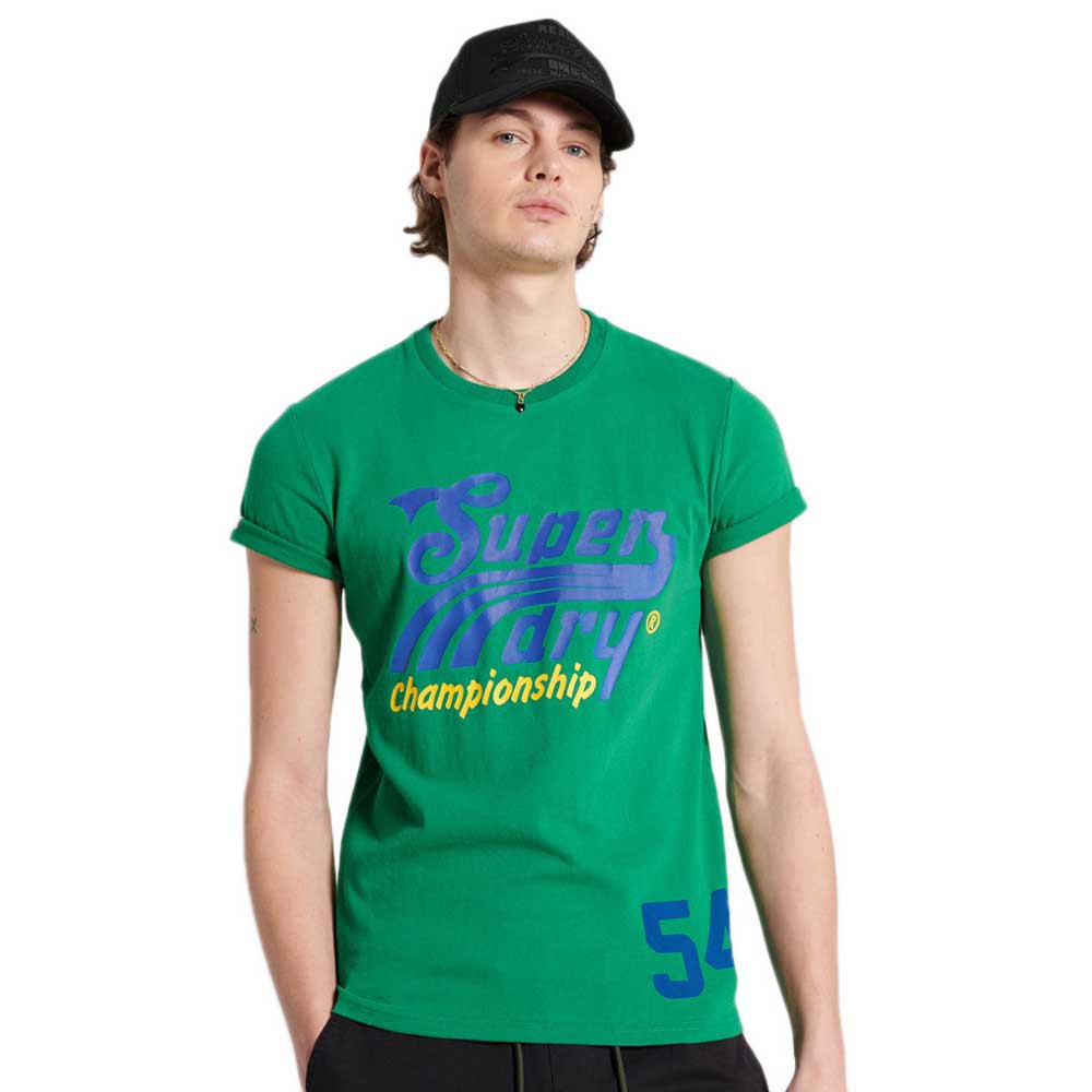 Superdry Collegiate Graphic 220 Kurzarm T-shirt L Drop Kick Green günstig online kaufen