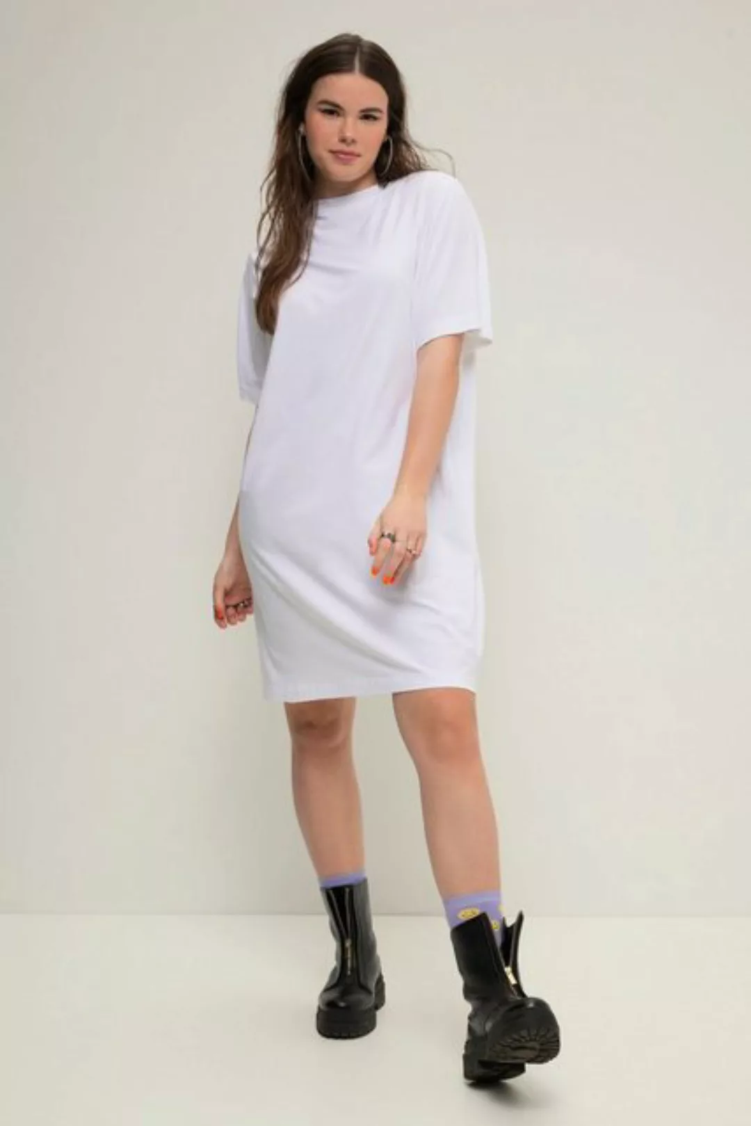 Studio Untold Longshirt Extra Longshirt Rundhals Halbarm Oversized günstig online kaufen