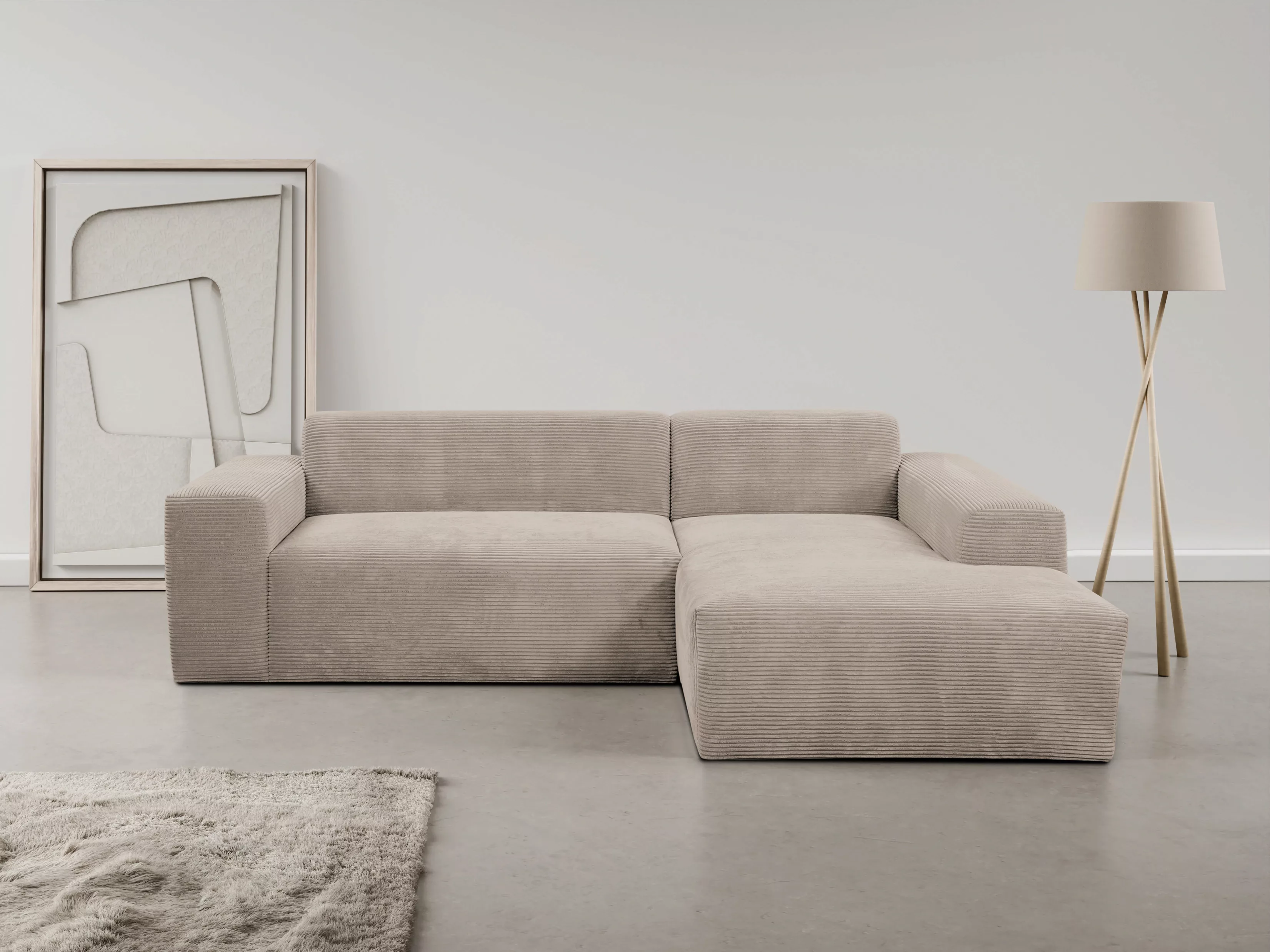 WERK2 Ecksofa Zeus-L, Curvy Trend Ecksofa mit urbaner Optik günstig online kaufen