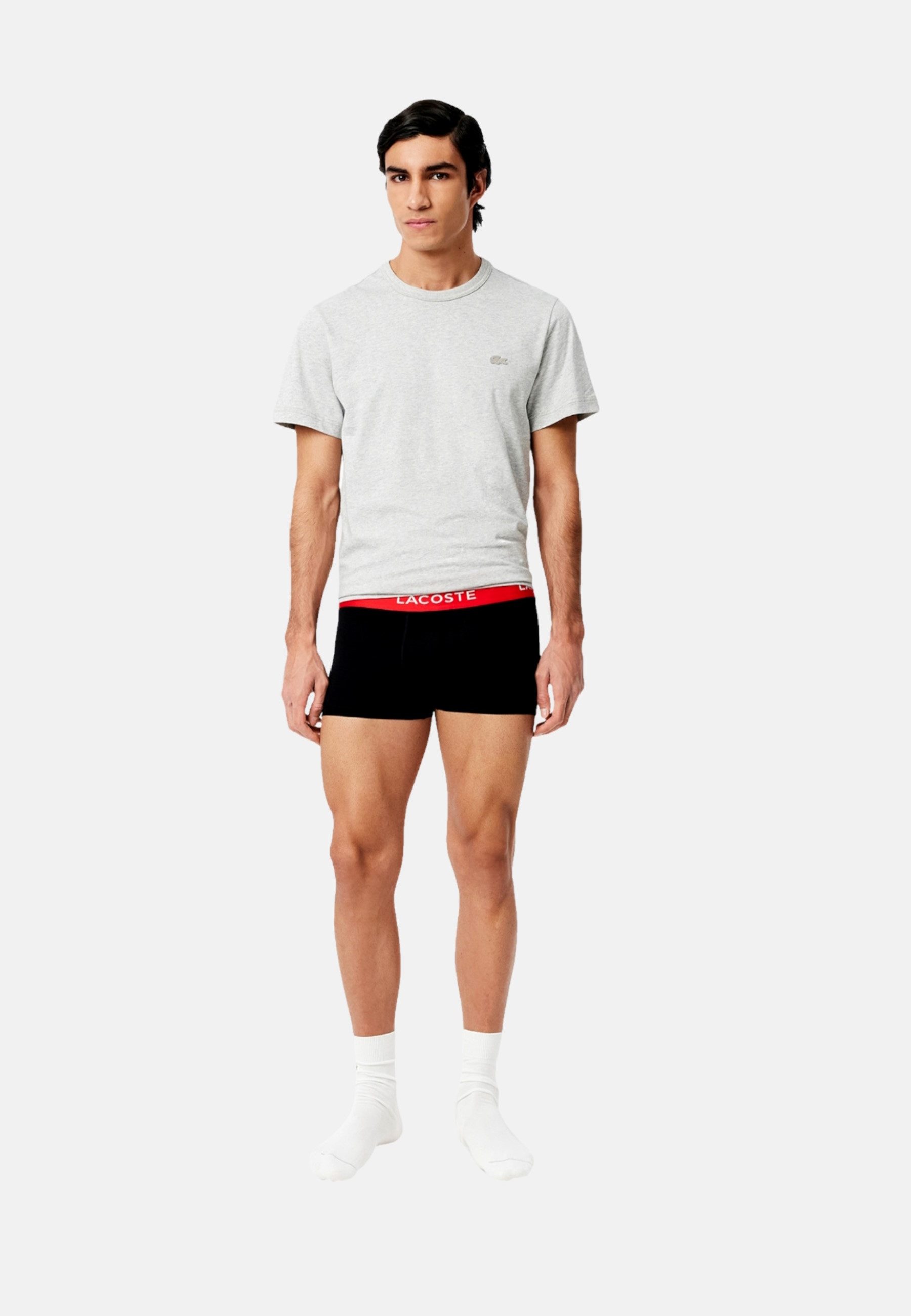 Lacoste 3-er Set Trunks Blau, Rot & Dunkelblau günstig online kaufen