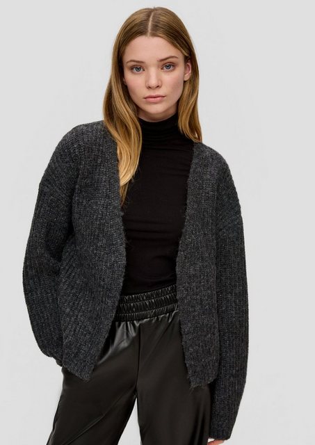 QS Funktionsjacke Verkürzter Strickcardigan günstig online kaufen