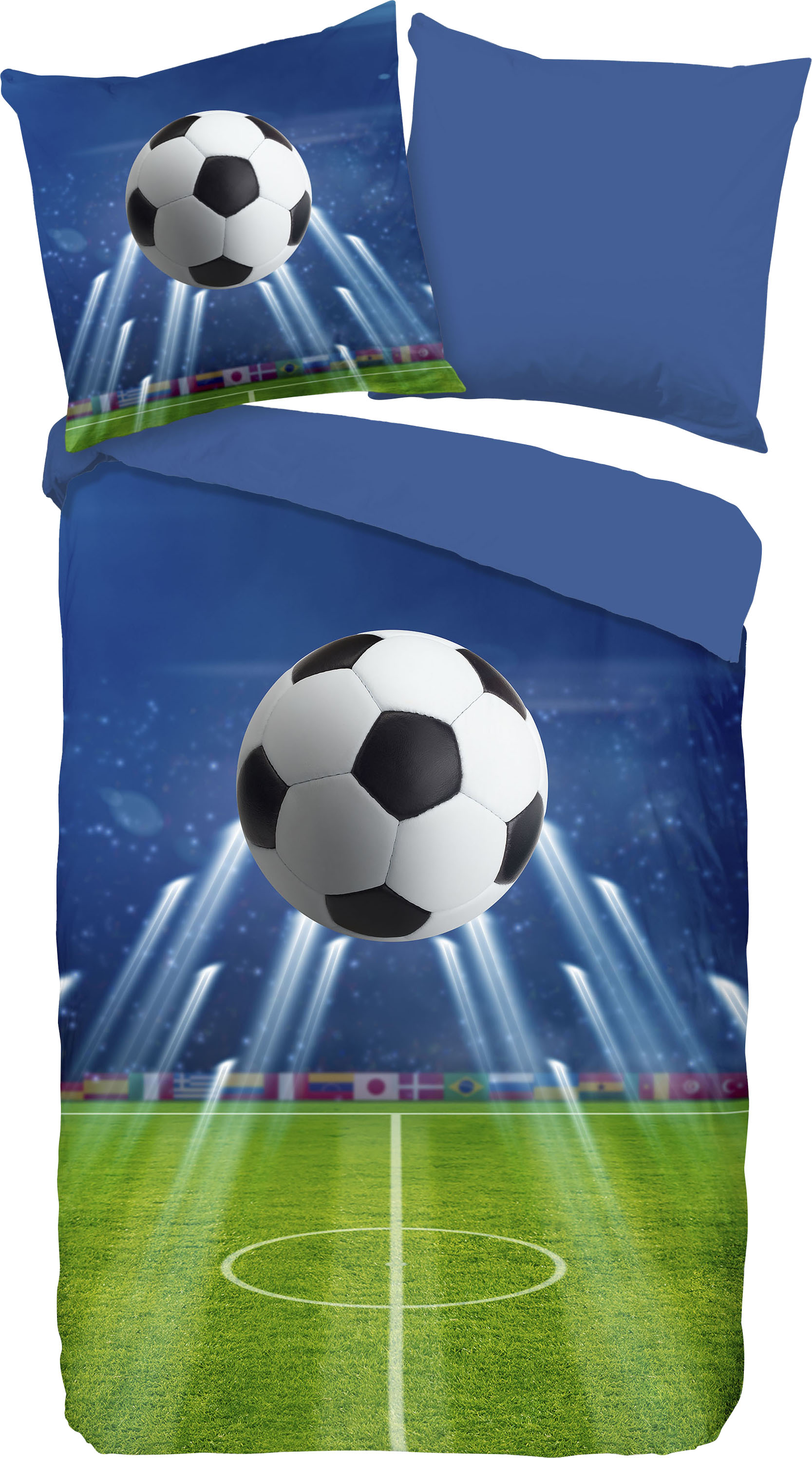 good morning Kinderbettwäsche »Goal«, Baumwolle, 135x200, Reißverschluss, W günstig online kaufen