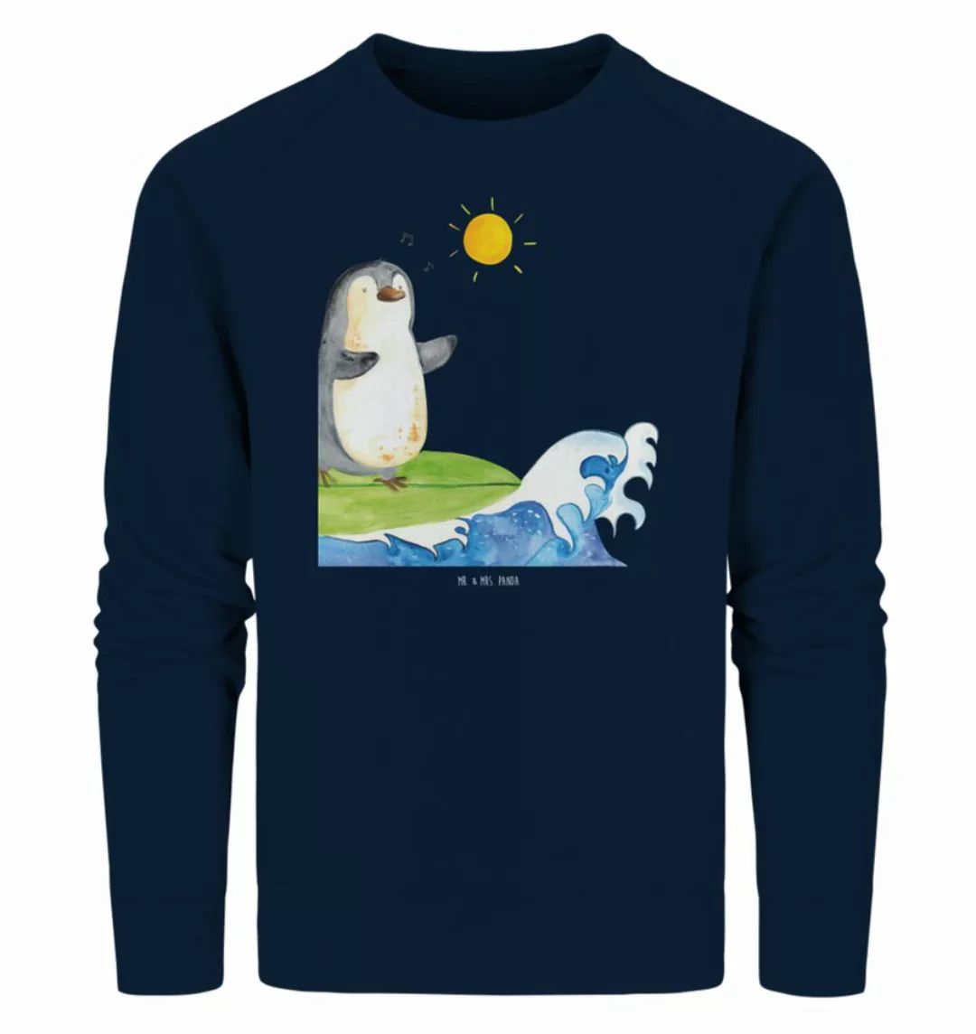 Mr. & Mrs. Panda Longpullover Größe S Pinguin Surfer - French Navy - Gesche günstig online kaufen