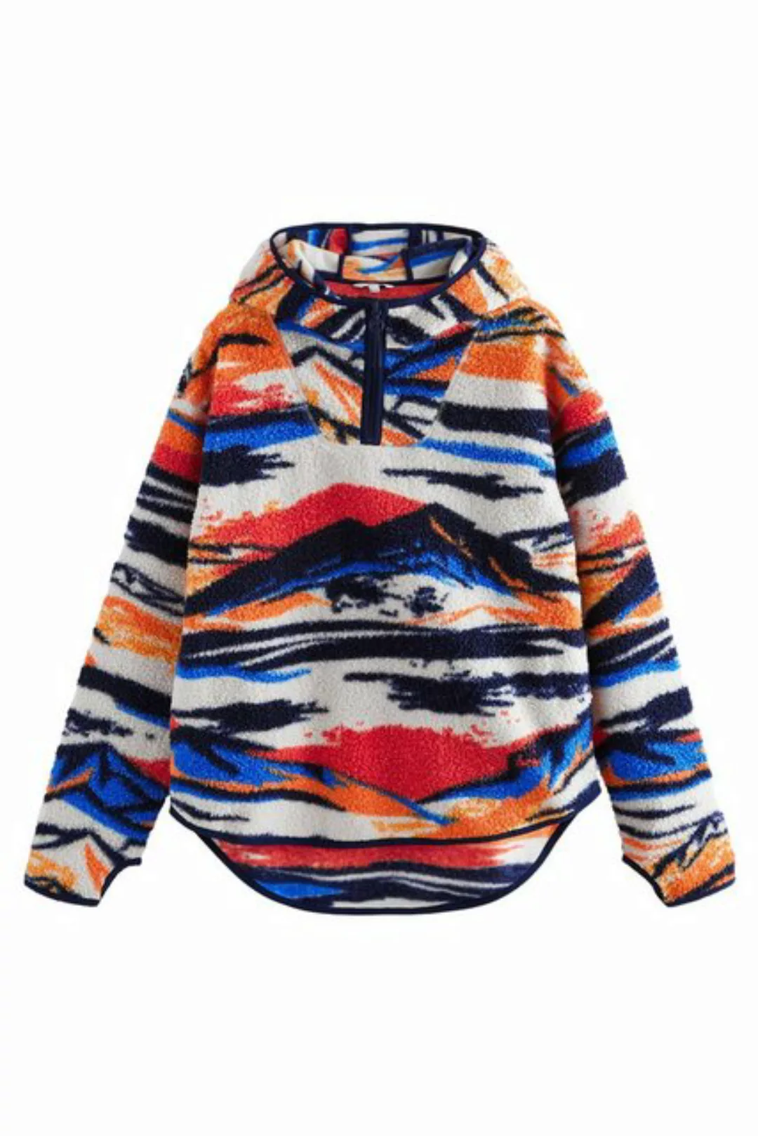 Next Fleecepullover Outdoor Next Elements Fleece-Troyer mit Teddyfell (1-tl günstig online kaufen