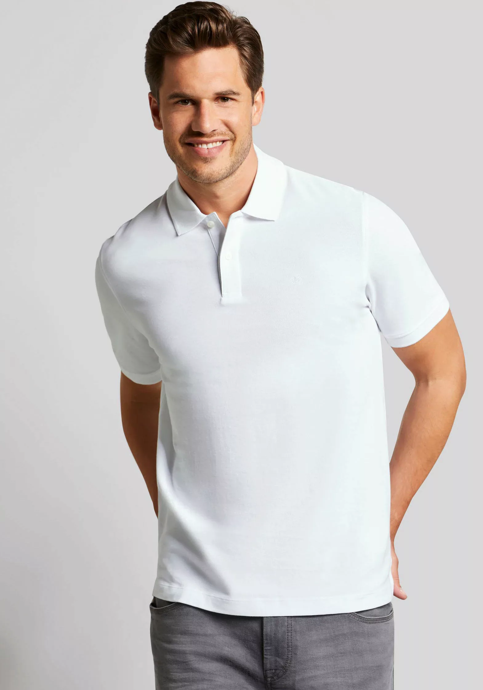 bugatti Poloshirt 8150-95030 Körpernahe Passform durch Modern Fit, 100% Bau günstig online kaufen