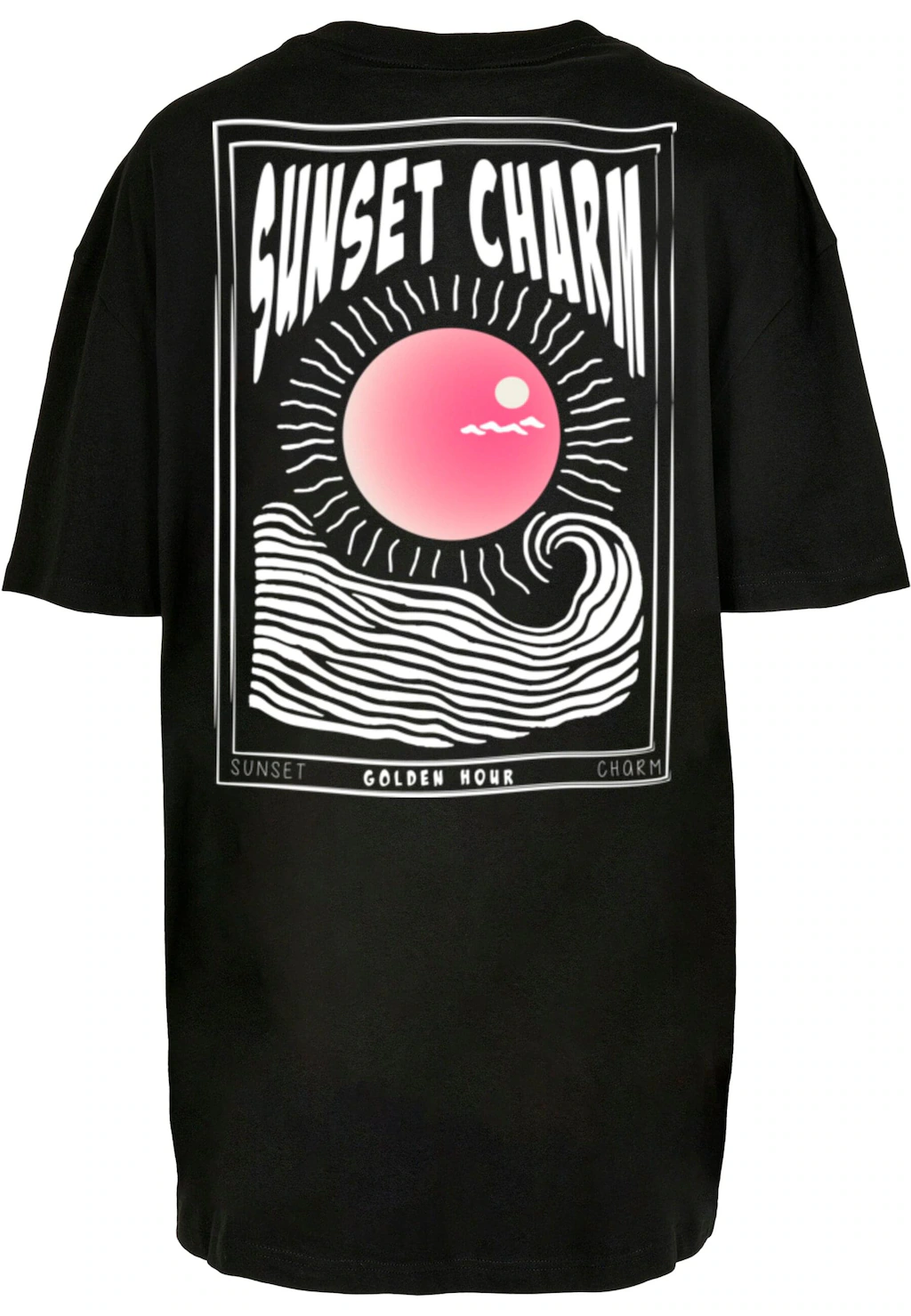 Merchcode T-Shirt "Merchcode Ladies Sunset Charm Oversized Tee", (1 tlg.) günstig online kaufen