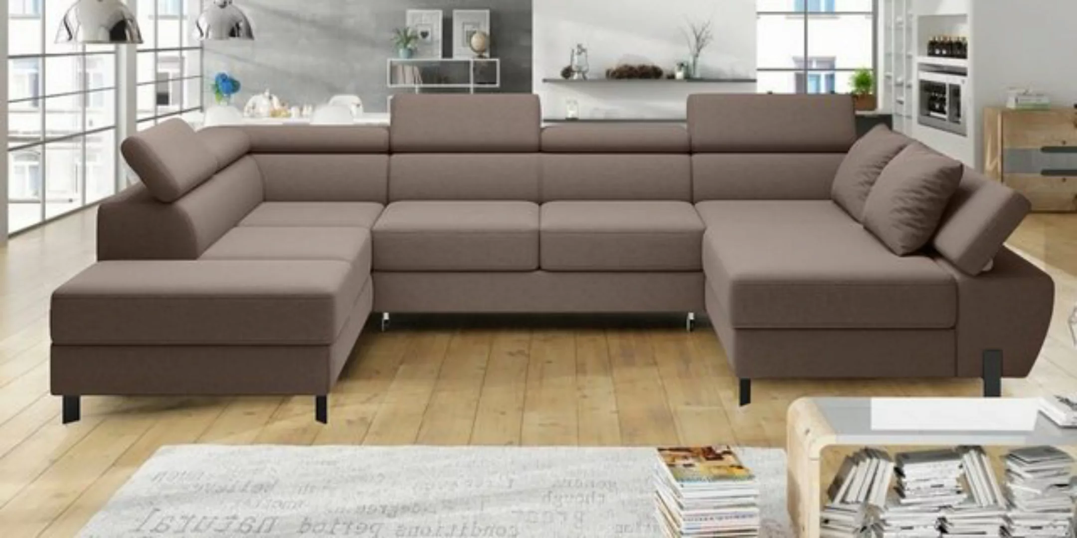Stylefy Wohnlandschaft Molinardi XL, Sofa, U-Form, Ottomane links oder rech günstig online kaufen