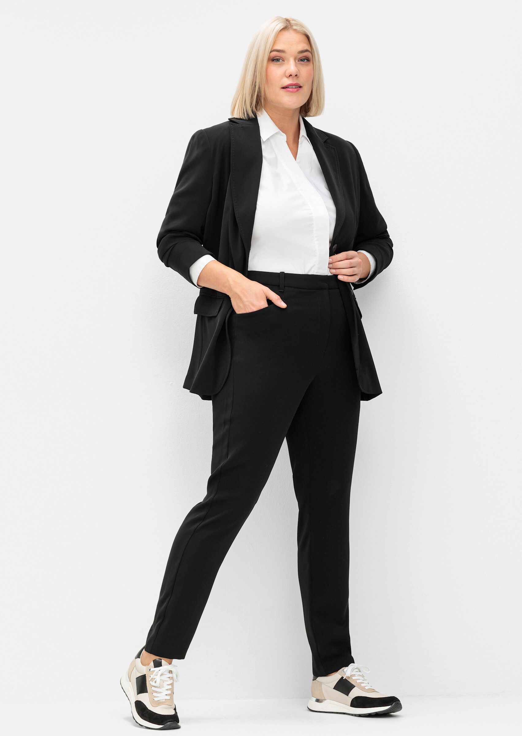 Sheego Jerseyhose Hose lang Innenbeinlänge ca. günstig online kaufen
