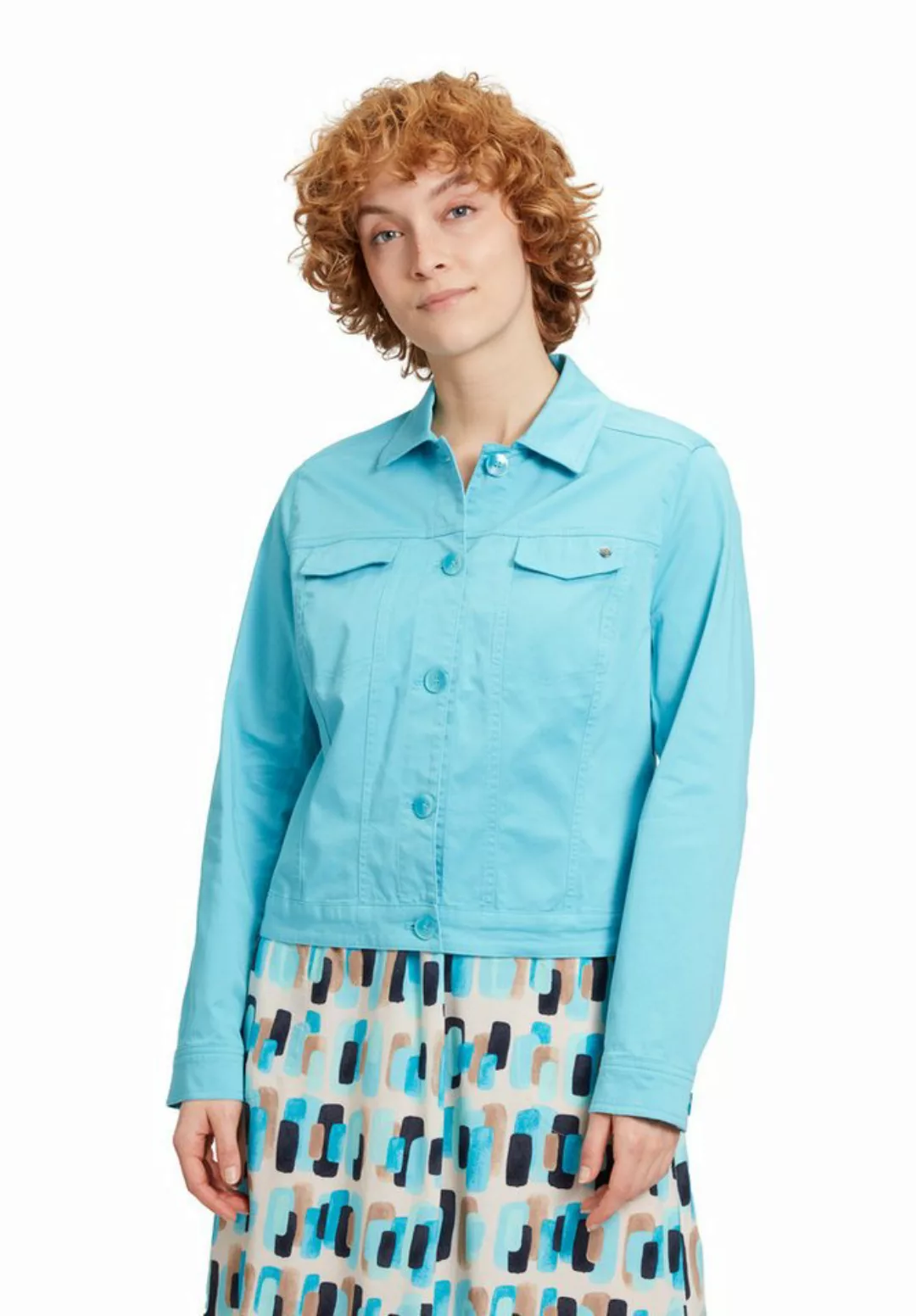 Betty&Co Jackenblazer "Betty & Co Jeansjacke mit Kragen", Taschen günstig online kaufen