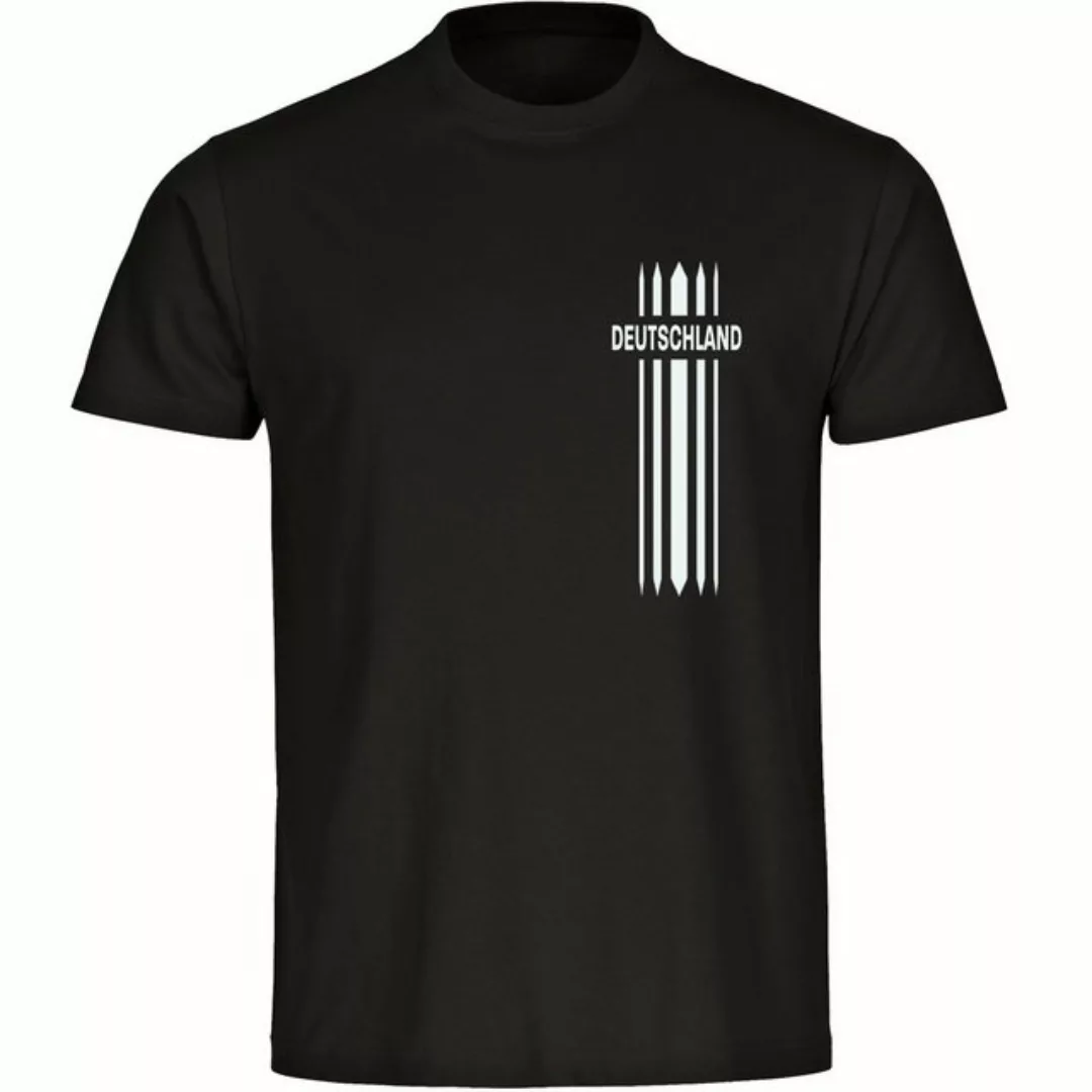 multifanshop T-Shirt Herren Deutschland - Streifen - Männer günstig online kaufen