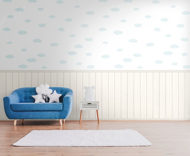 A.S. Création Vliestapete Wallpanel Wolken Weiß günstig online kaufen