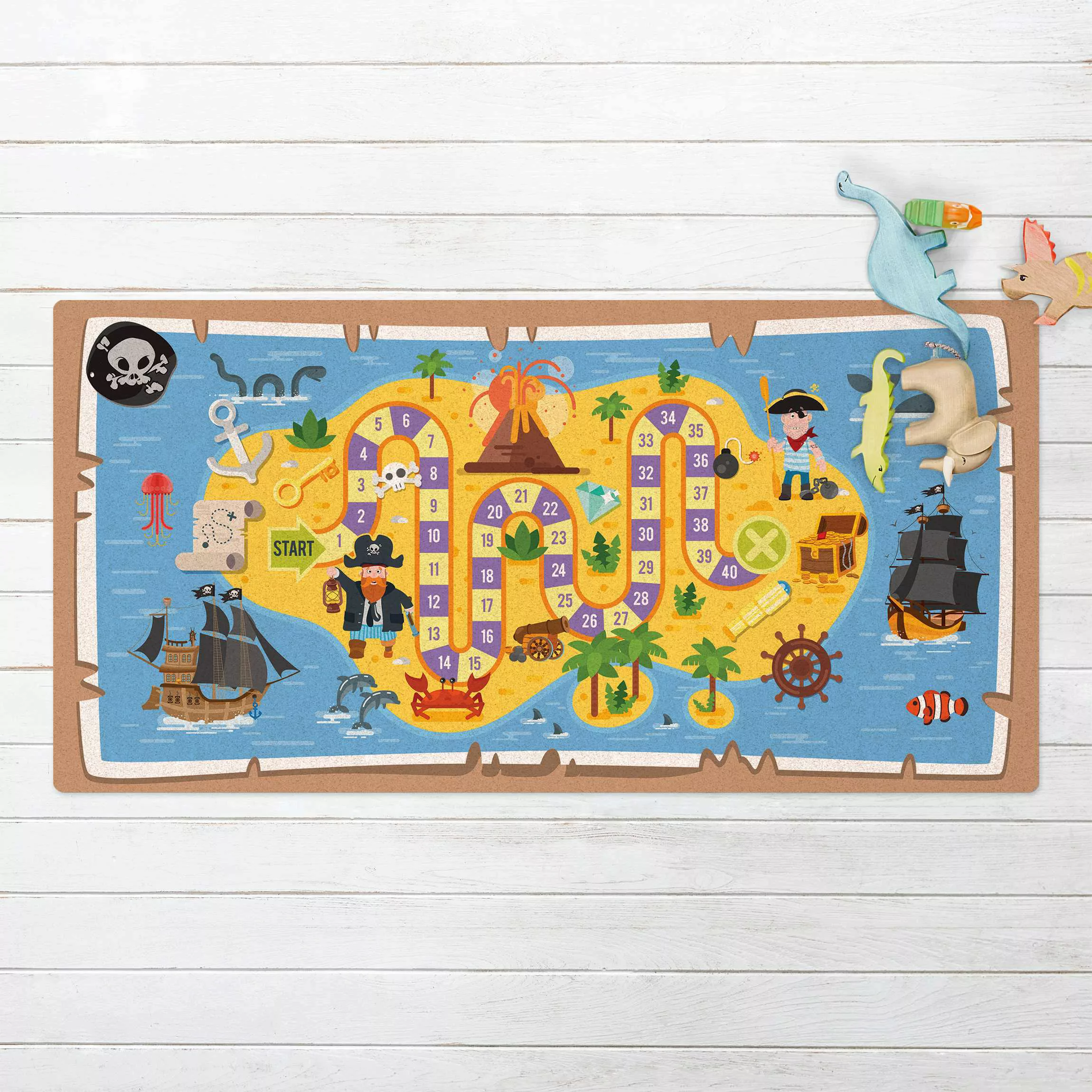 Kork-Spielteppich Piraten - Auf der Suche nach dem Schatz günstig online kaufen
