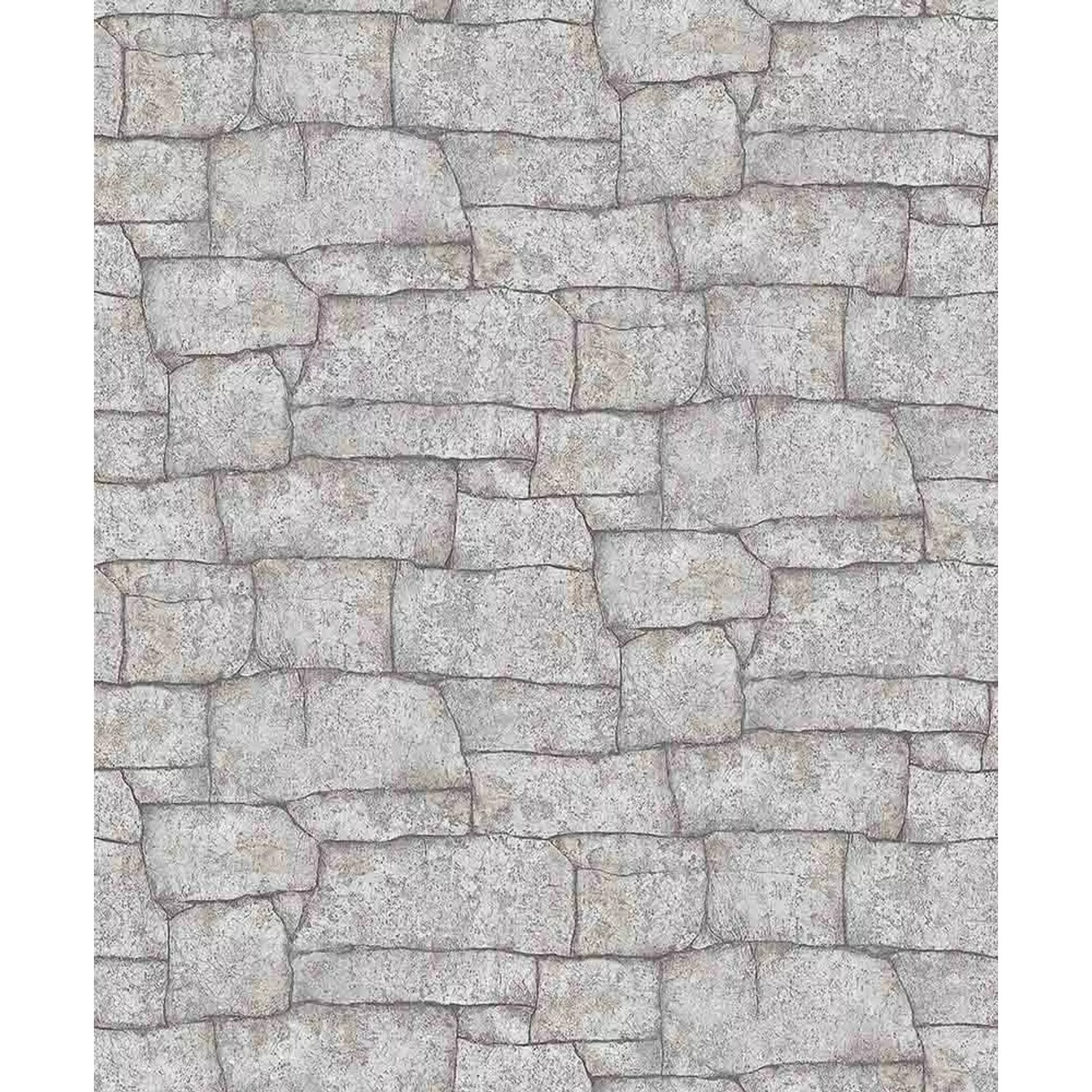 Bricoflor Naturstein Tapete in Grau Vlies Steintapete Ideal für Küche und W günstig online kaufen