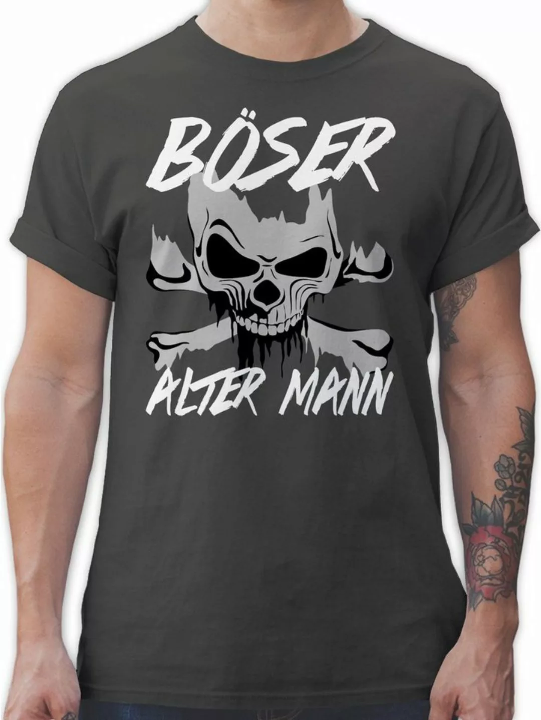 Shirtracer T-Shirt Böser alter Mann Piraten & Totenkopf günstig online kaufen