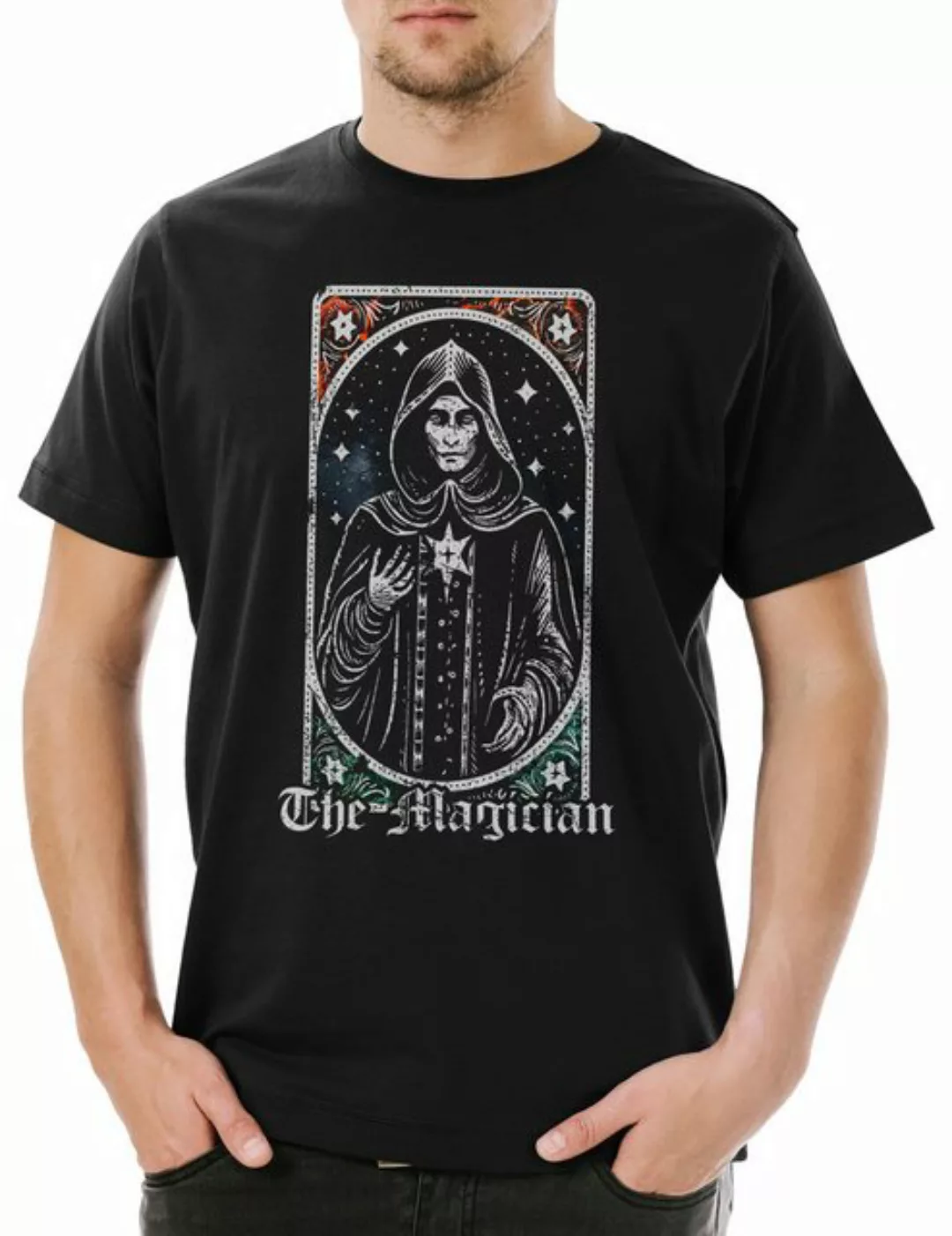 Urban Backwoods Print-Shirt Tarot B The Magician Herren T-Shirt Set Card Ka günstig online kaufen