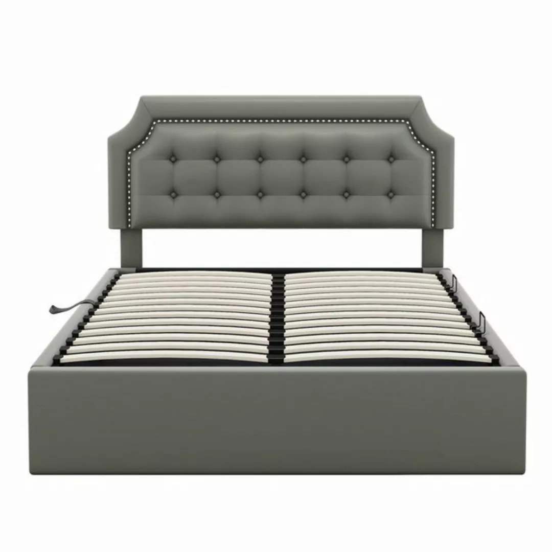 OKWISH Polsterbett hydraulisches Zwei-Wege-Bett, minimalistisches Design (S günstig online kaufen