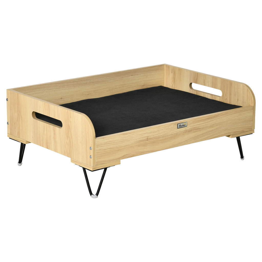 PawHut Hundebett natur Holz B/H/L: ca. 56x31,5x82 cm günstig online kaufen