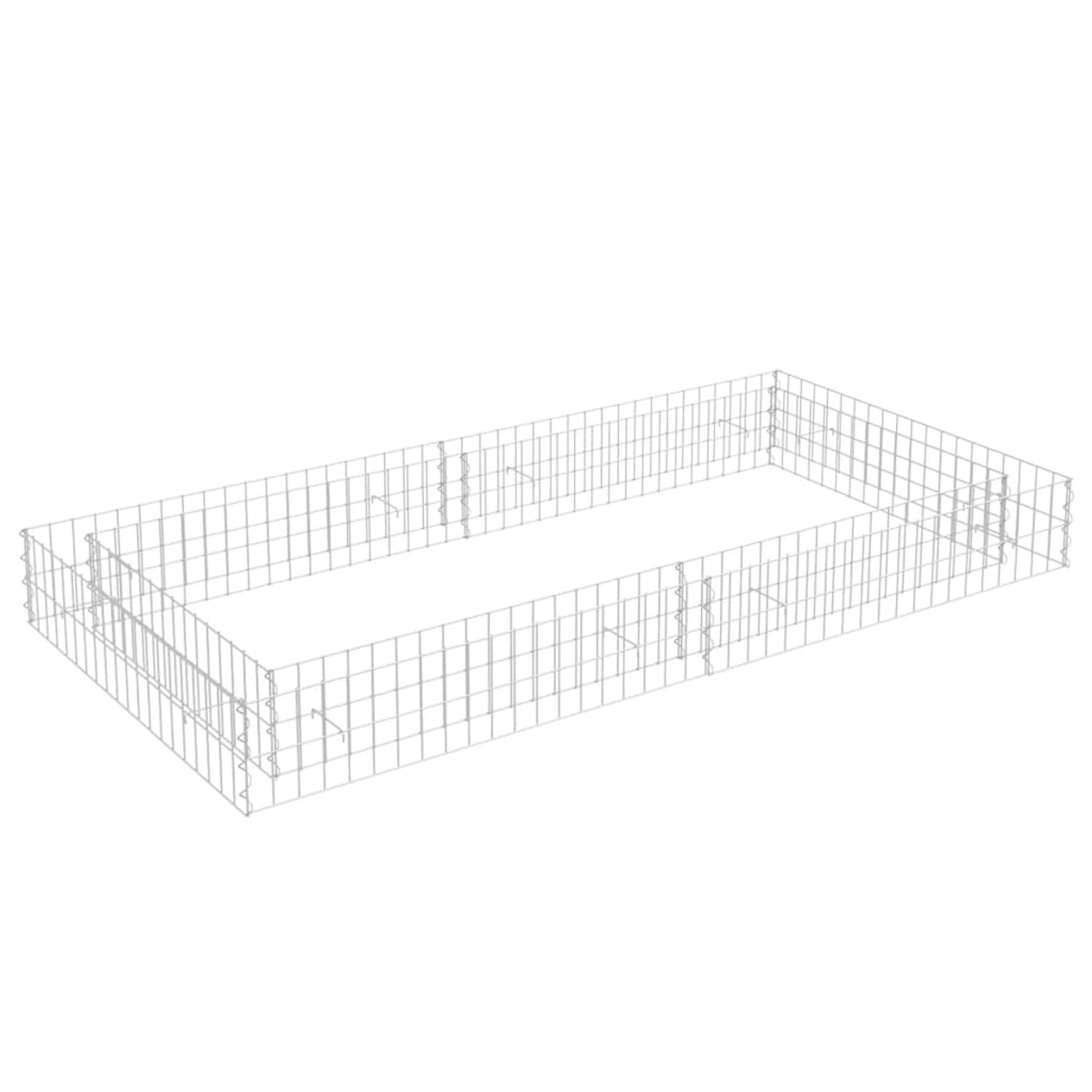 vidaXL Gabionen-Hochbeet Stahl 200x100x20 cm 1016425 günstig online kaufen