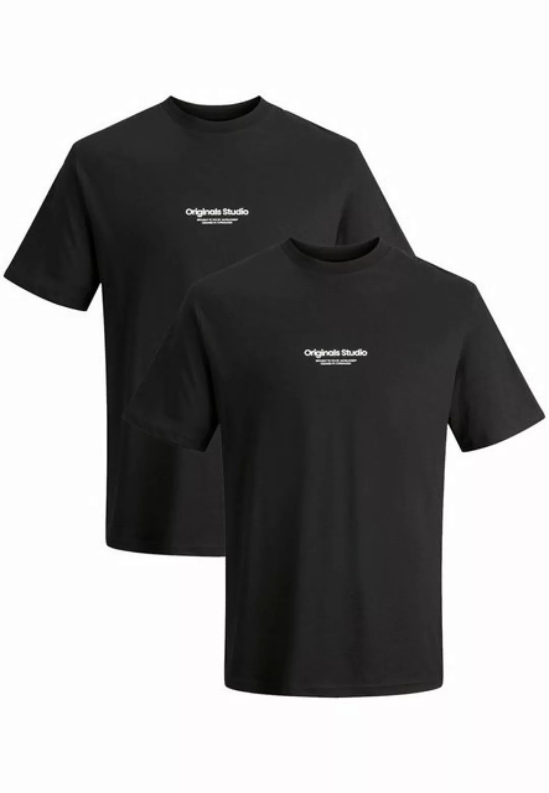 Jack & Jones T-Shirt 2-er Set Logo T-Shirt Kurzarm Shirt JORVESTERBRO (2-tl günstig online kaufen