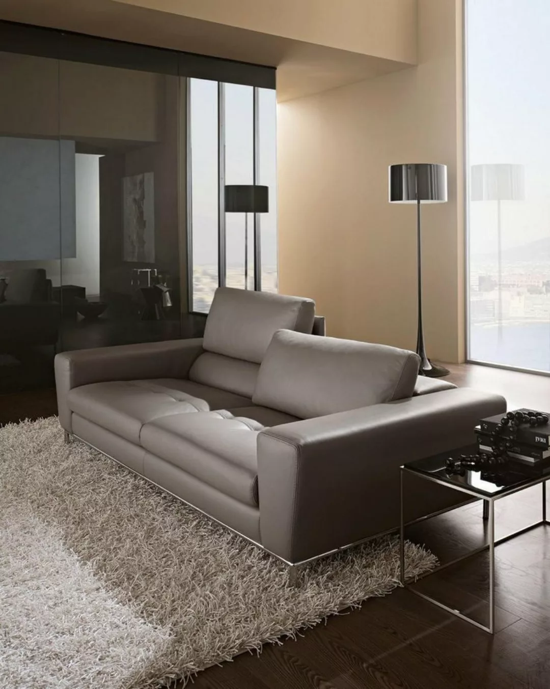JVmoebel Sofa Leder Dreisitzer Luxus Sofa 3 Sitz Sofas Sitz Design Couch Mö günstig online kaufen