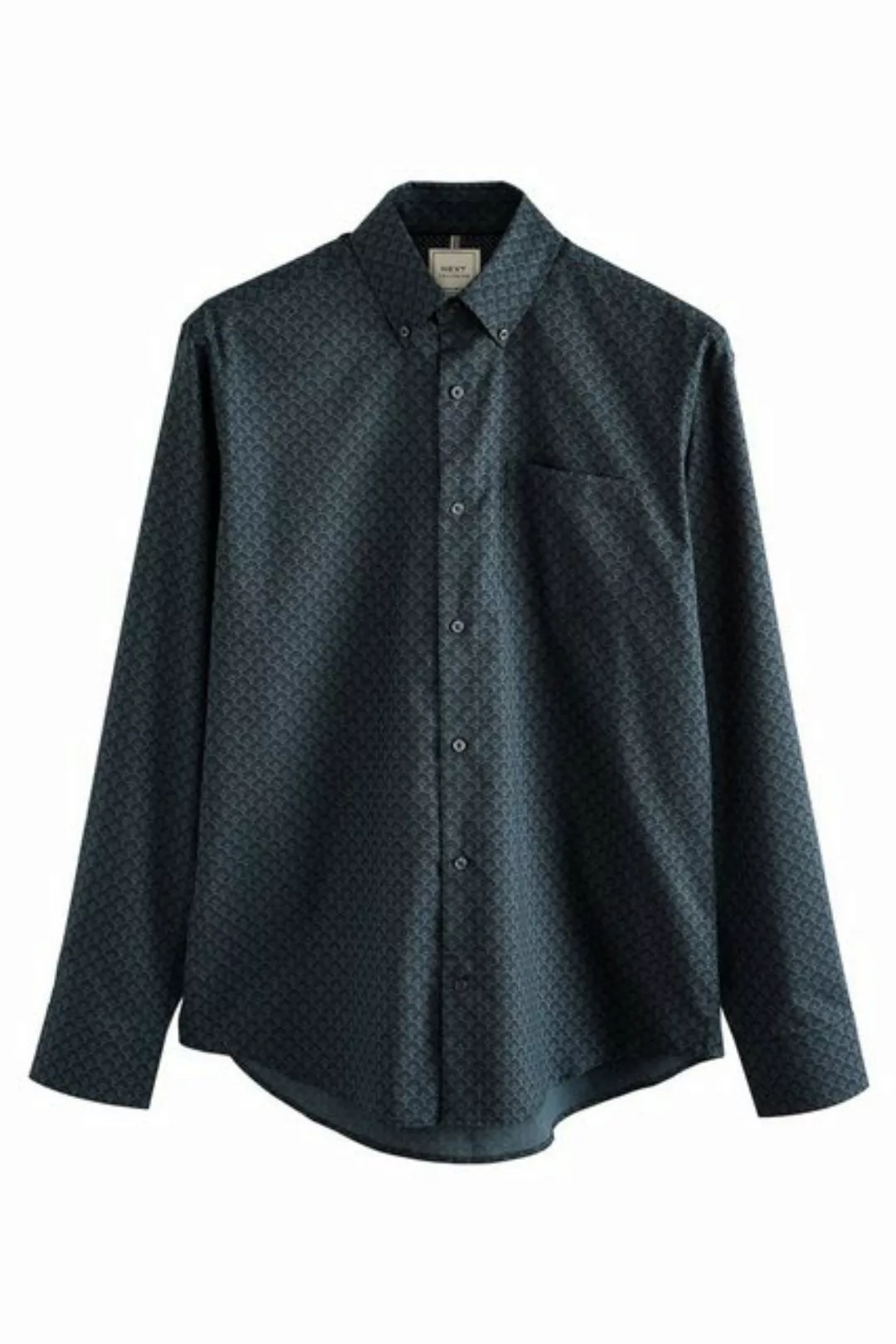 Next Langarmhemd Pflegeleichtes Button-Down-Oxford-Hemd (1-tlg) günstig online kaufen