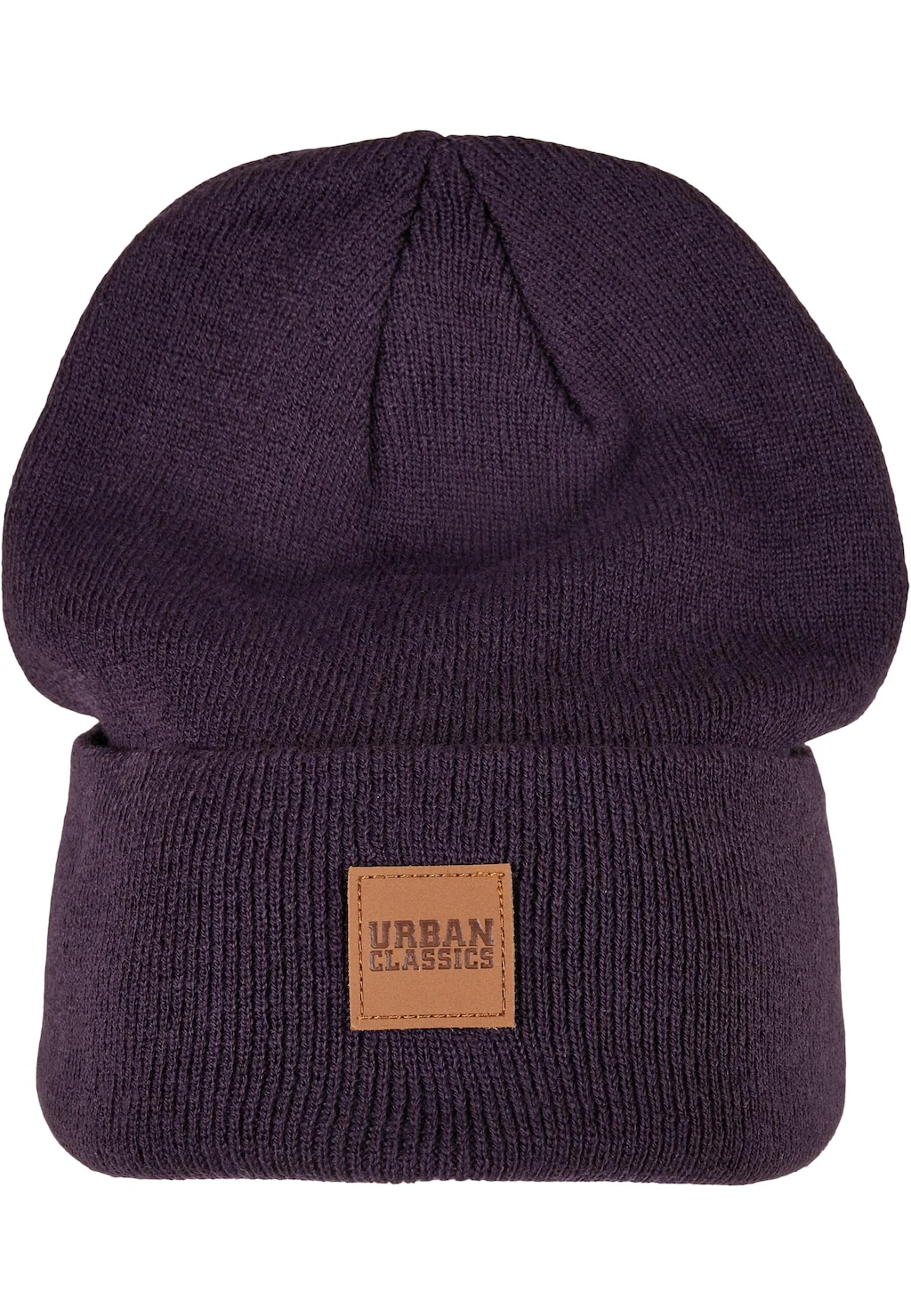 URBAN CLASSICS Beanie "Urban Classics Unisex Synthetic Leatherpatch Long Be günstig online kaufen