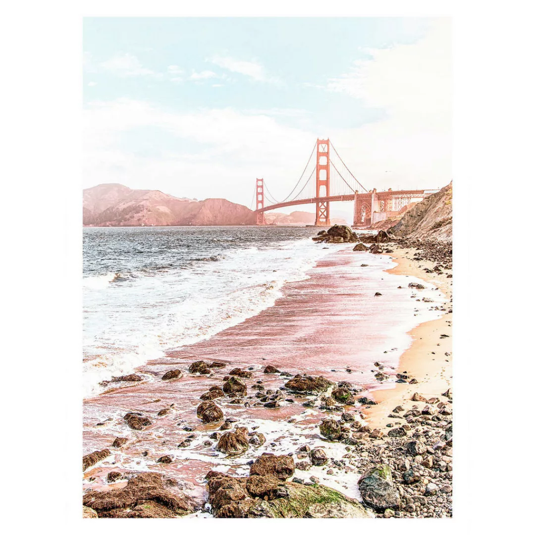 Komar Poster Golden Gate Brücke B/L: ca. 30x40 cm günstig online kaufen