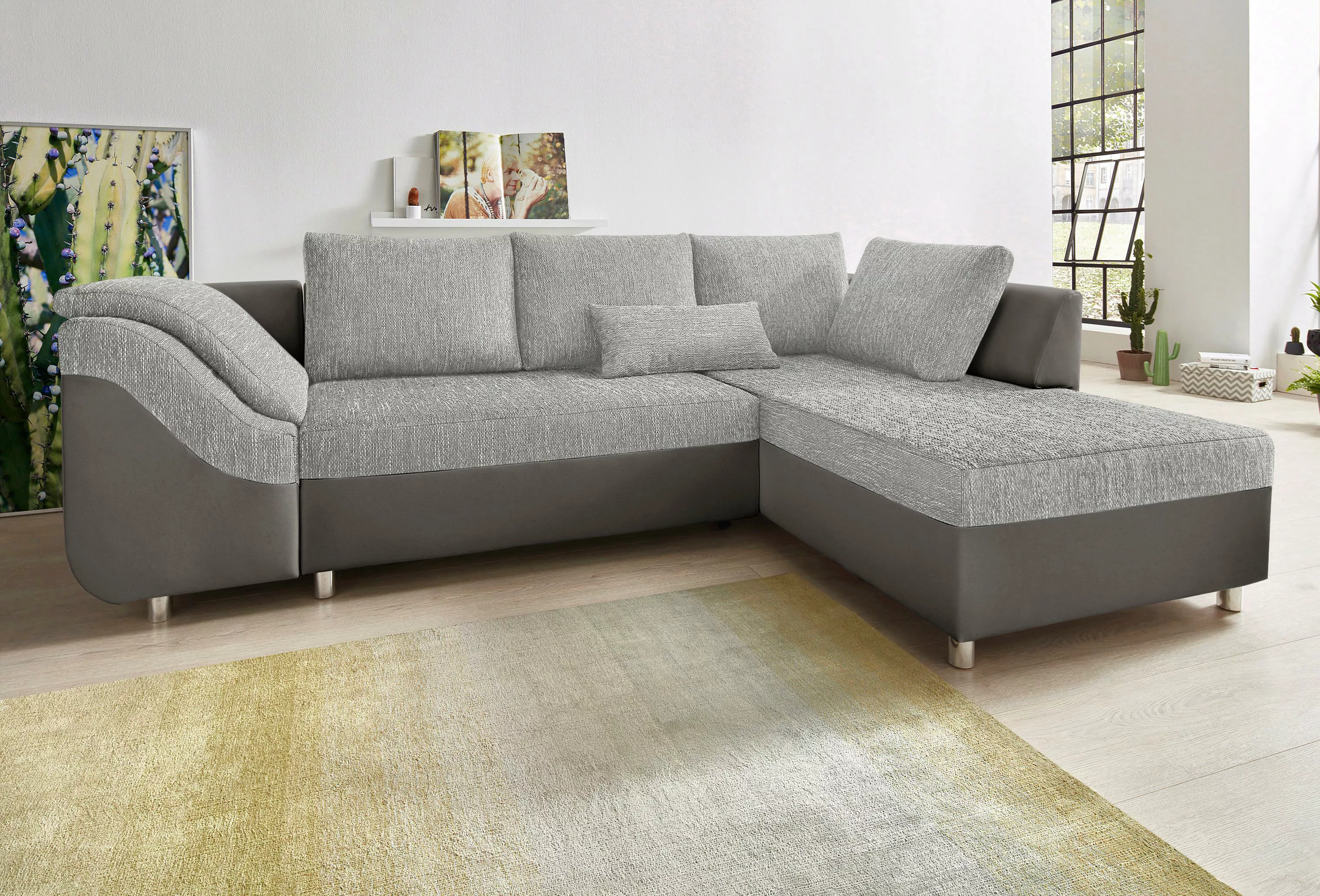 COLLECTION AB Ecksofa Sally L-Form, mit und ohne Bettfunktion, inklusive lo günstig online kaufen