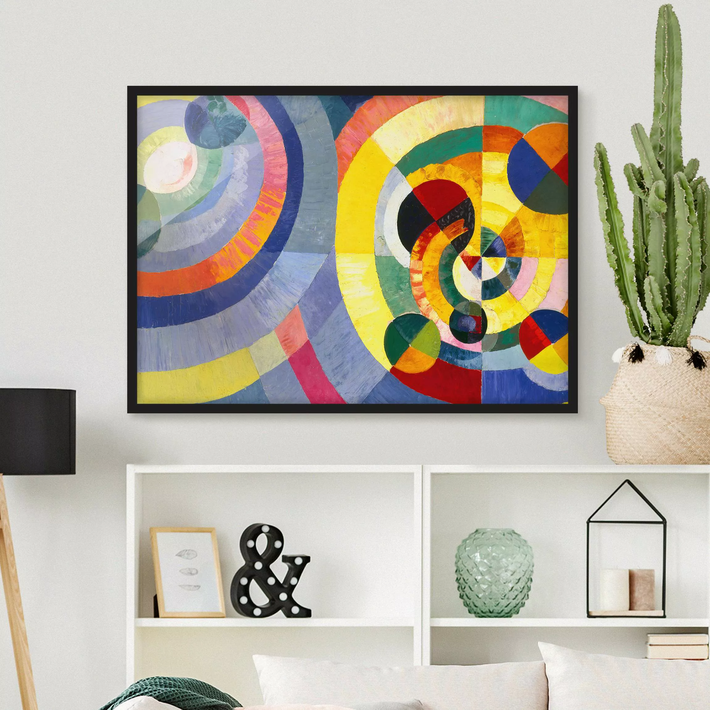 Bild mit Rahmen Kunstdruck - Querformat Robert Delaunay - Forme circulaire günstig online kaufen