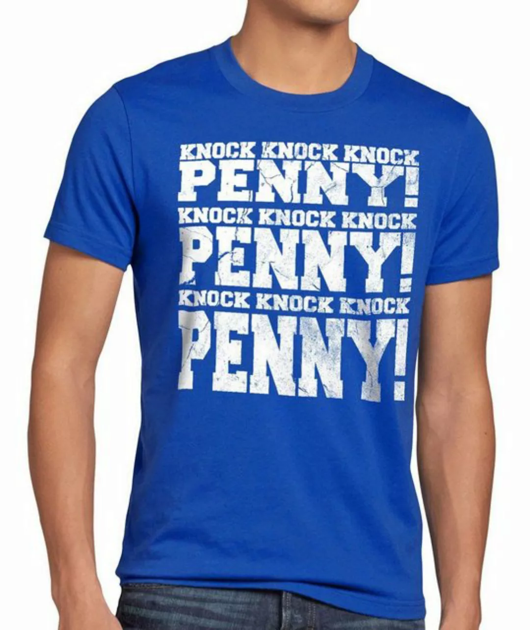 style3 Print-Shirt Herren T-Shirt Knock Penny big bang vintage knock Sheldo günstig online kaufen