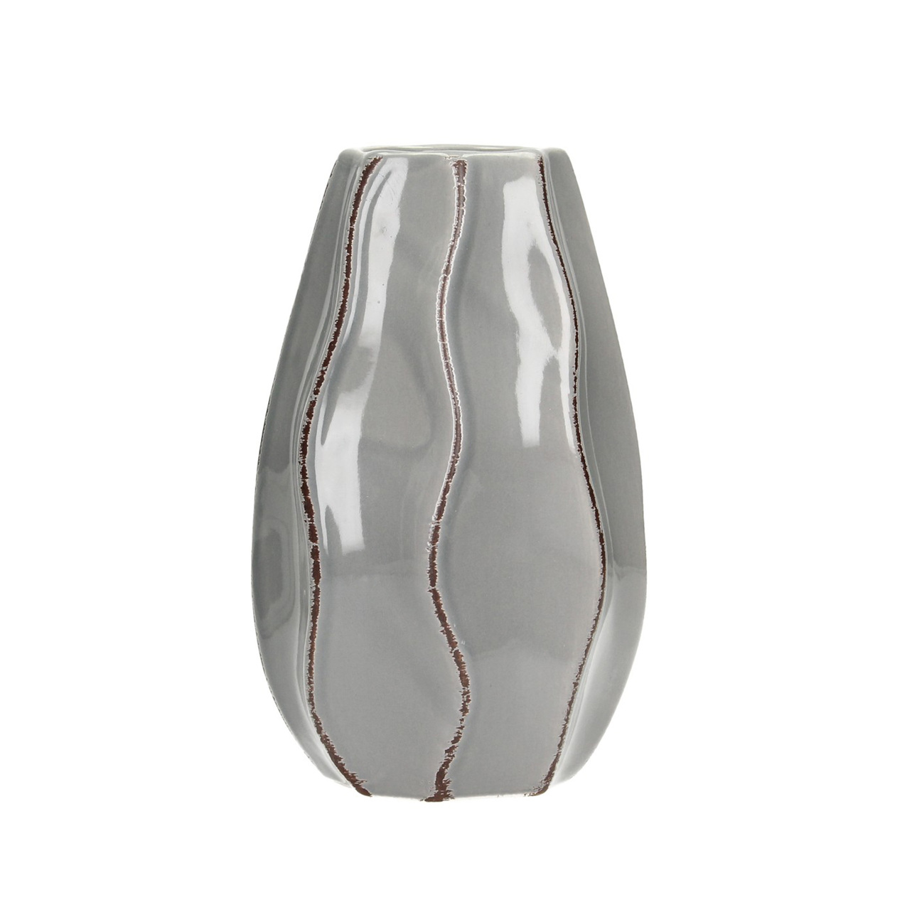 Vase Onda 19 cm light grey, 11 x 19 cm günstig online kaufen