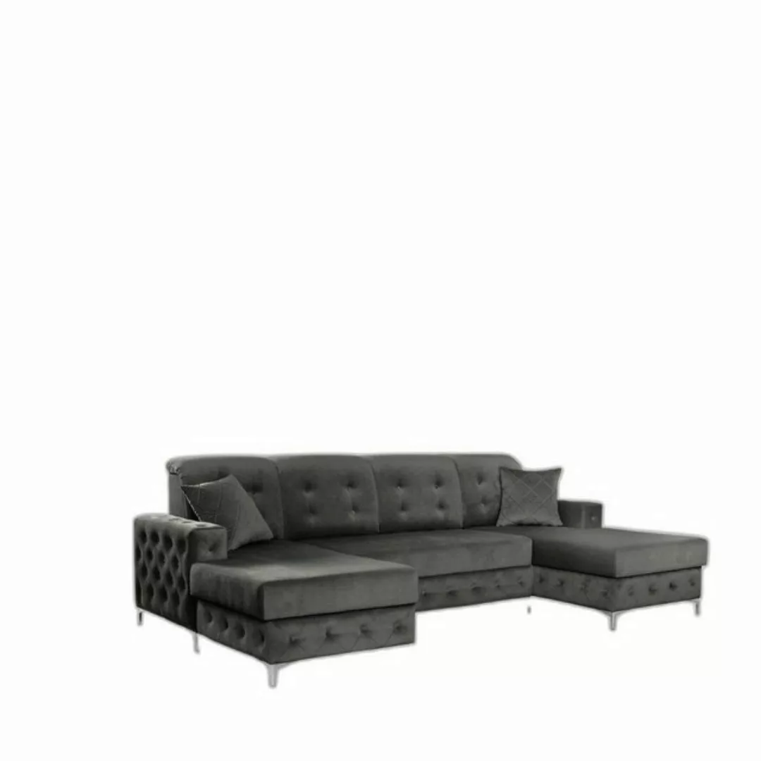 Xlmoebel Ecksofa Modern Design Polsterung Textil Sofas Holz Ecksofa Neu Lux günstig online kaufen