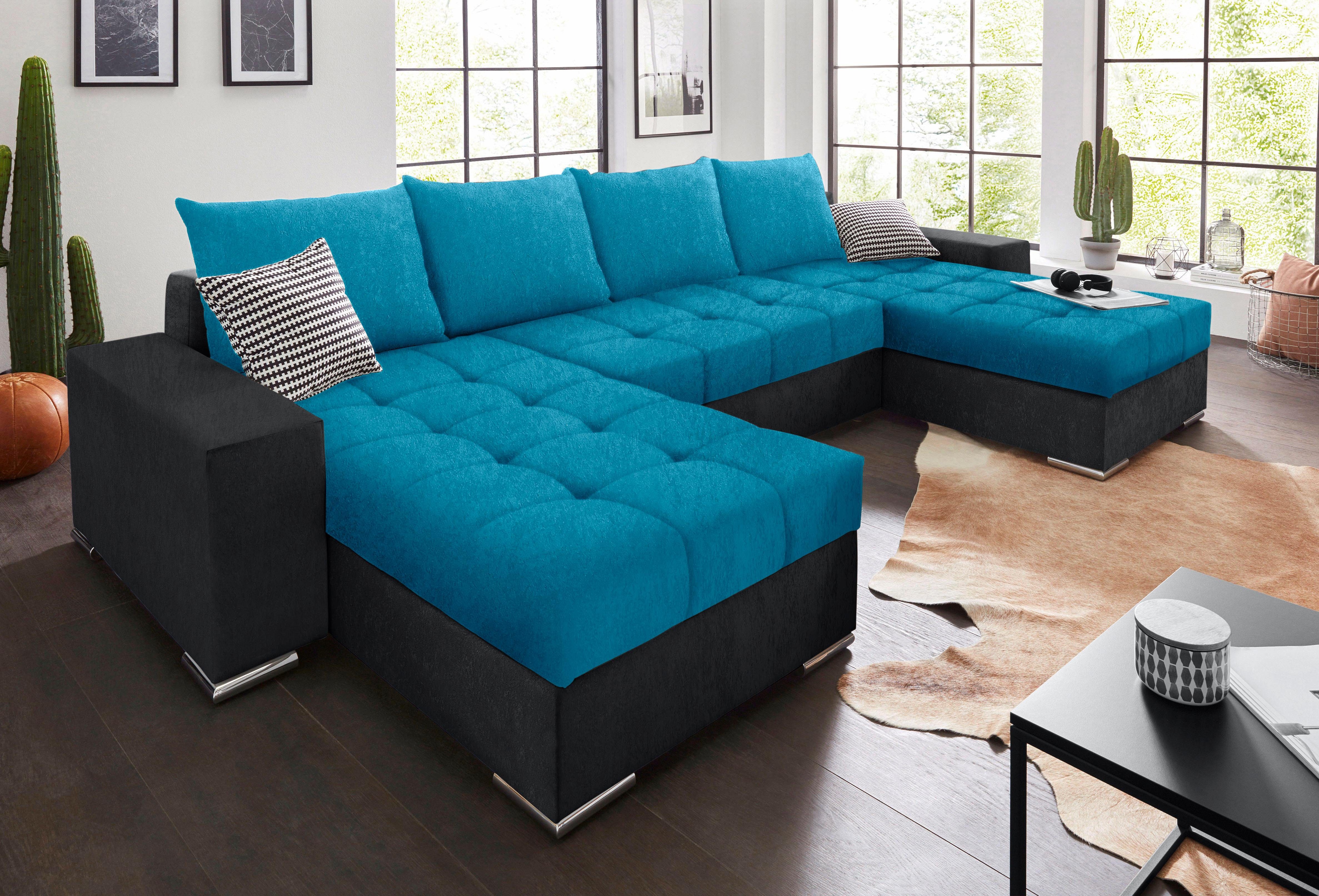 COLLECTION AB Wohnlandschaft "XL-Josy U-Form, Breite 313 cm, Kunstleder-Mix günstig online kaufen