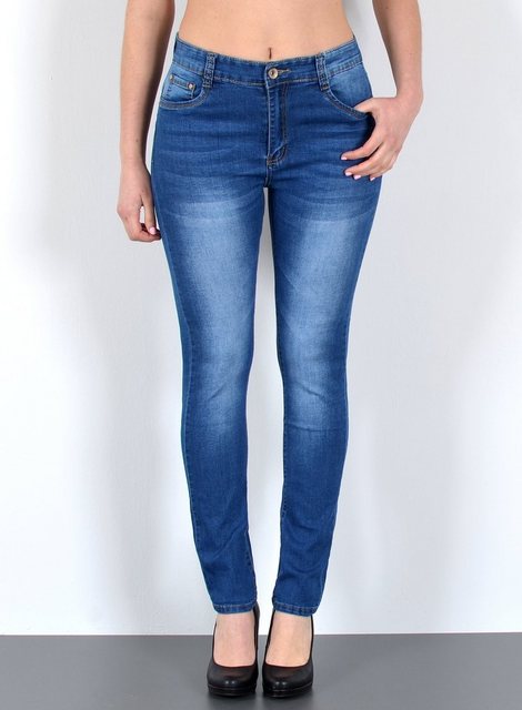 ESRA Skinny-fit-Jeans S900 Damen Skinny Jeans, bis Übergröße / Plussize Gro günstig online kaufen