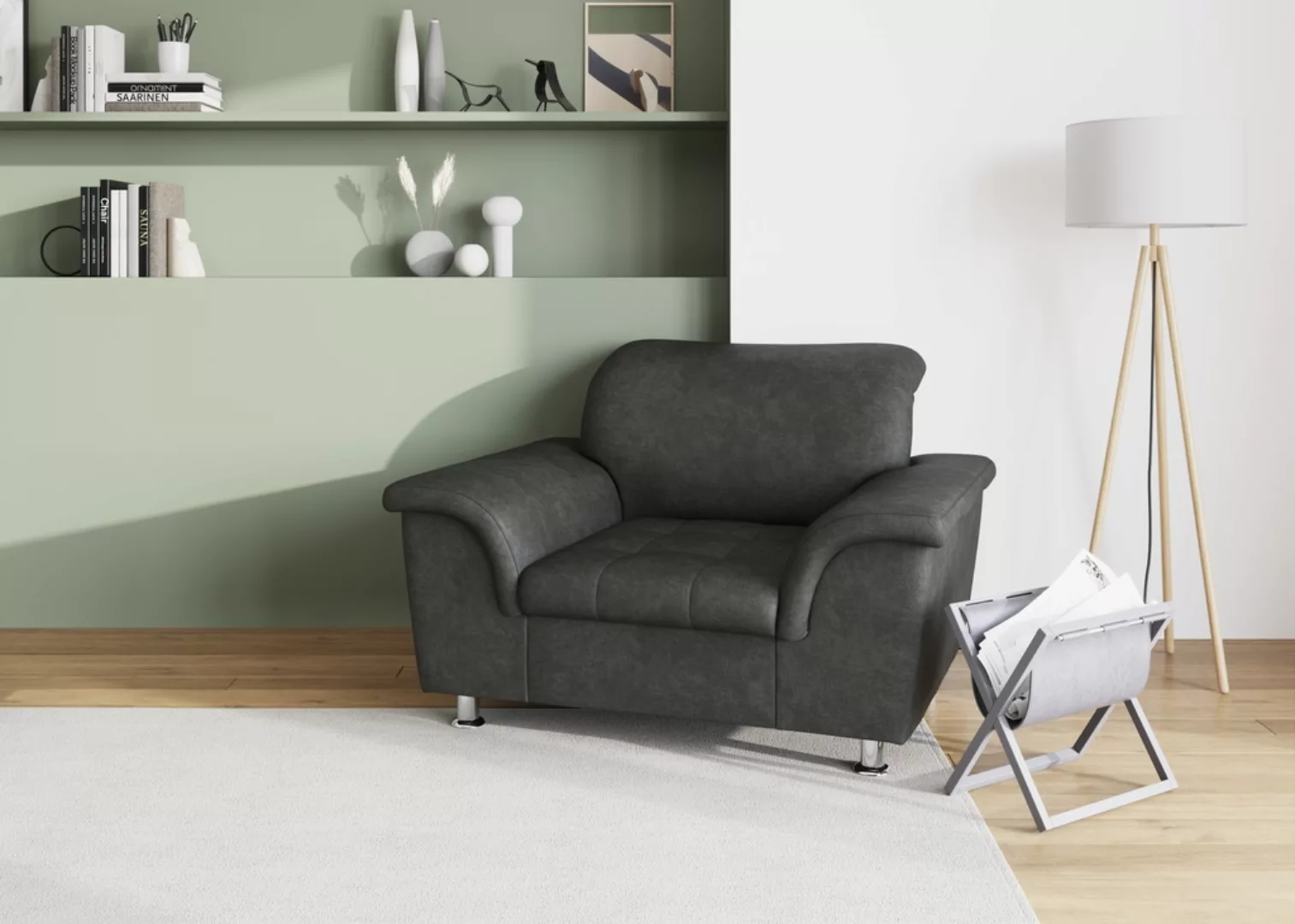 DOMO collection Sessel "Franzi, zeitlos & elegant, moderne Sitzheftung" günstig online kaufen