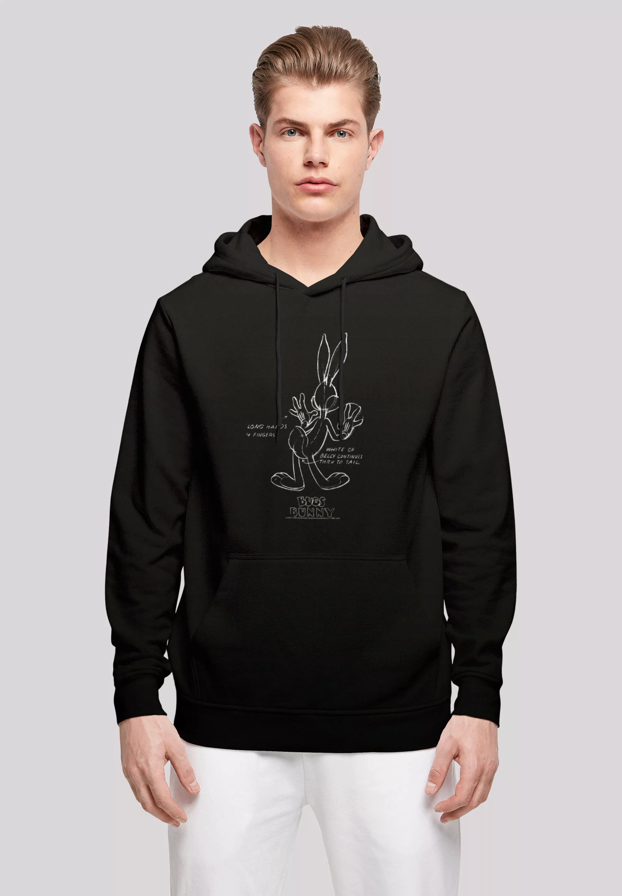 F4NT4STIC Kapuzenpullover "Looney Tunes Bugs Bunny White Belly", Print günstig online kaufen