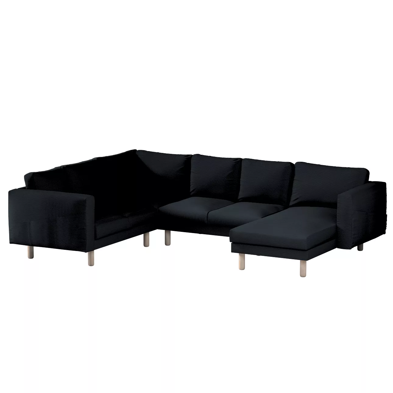 Bezug für Norsborg 5-Sitzer Ecksofa mit Recamiere, anthrazit, Norsborg Bezu günstig online kaufen