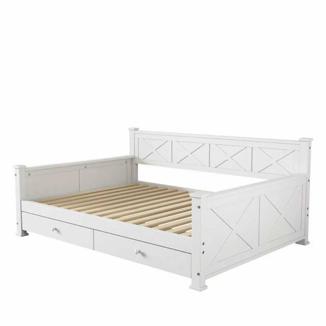 Veepeak Einzelbett Flaches Bett (90.200cm), minimalistisch, Kiefernholz (oh günstig online kaufen