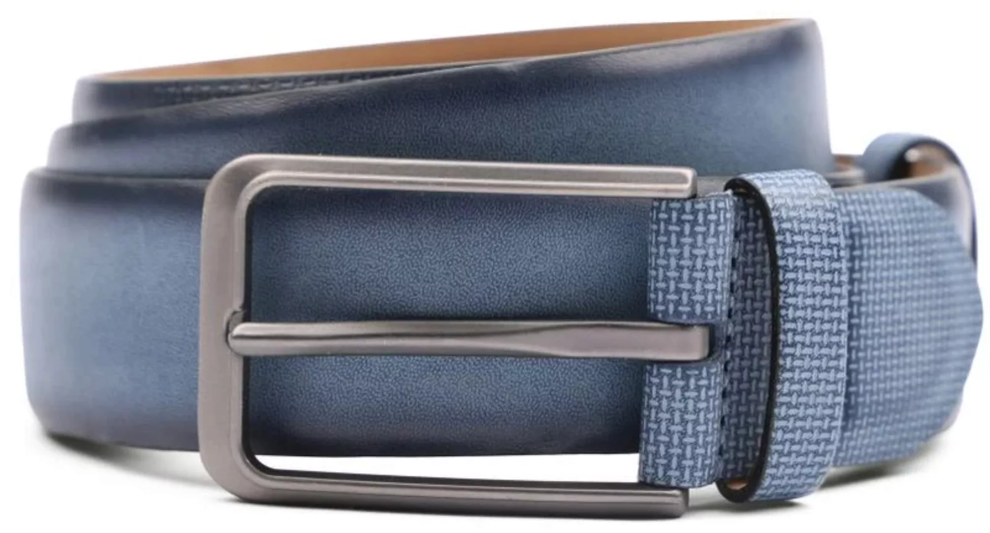 Suitable Leder Gürtel Navy Blau - Größe 115 günstig online kaufen