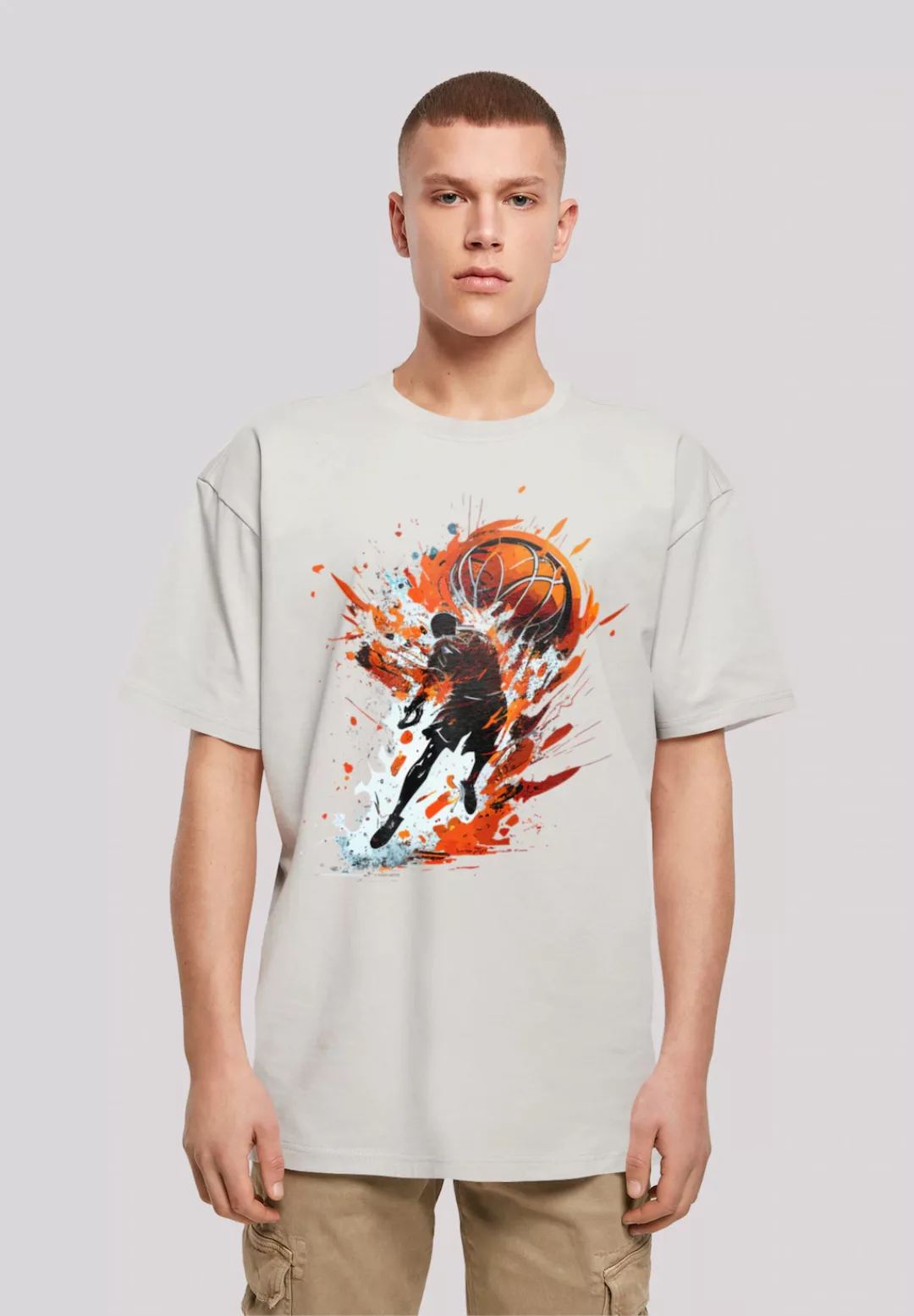 F4NT4STIC T-Shirt "Basketball Splash Sport OVERSIZE TEE", Print günstig online kaufen