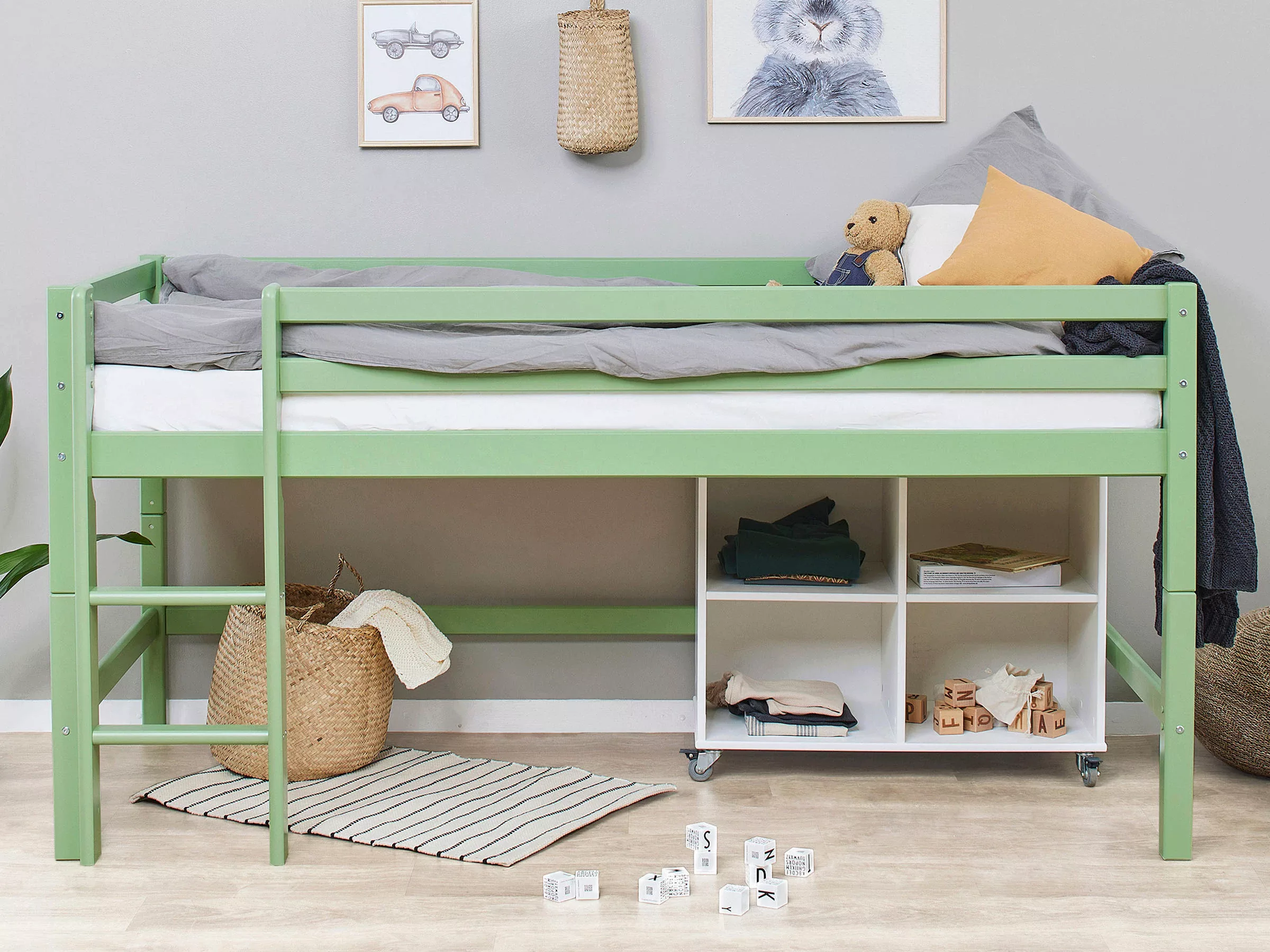 Hoppekids Hochbett "ECO Dream MY COLOR", (Set, Bett) günstig online kaufen