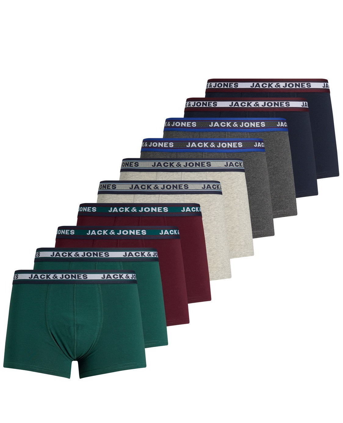 Jack & Jones Herren Boxershort JACSOLID TRUNKS 10er Pack günstig online kaufen