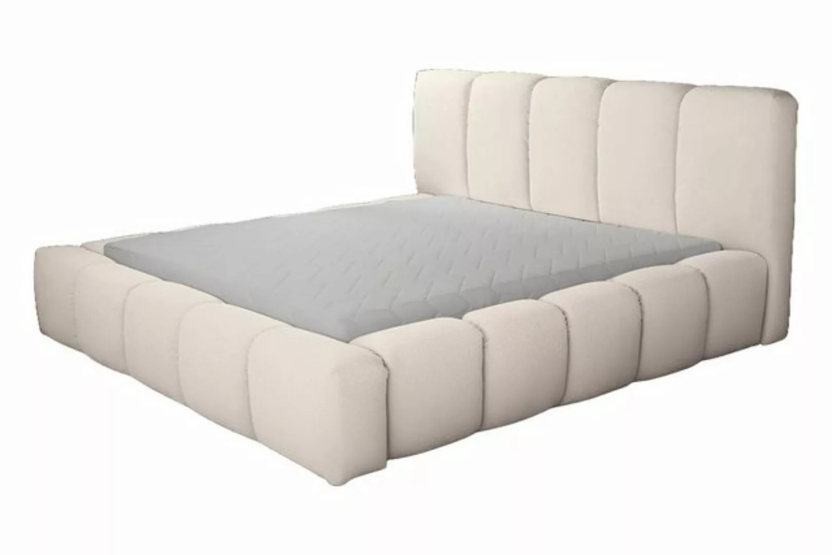 JVmoebel Bett Bett weißes Doppelbett Schlafzimmer Holzmöbel Design (Bett) günstig online kaufen